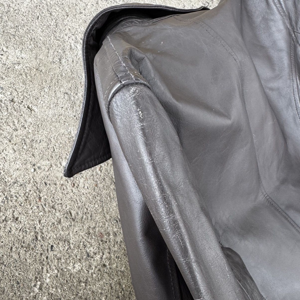 Tornado Mart Tornado Mart leather maxi coat Size L / US 10 / IT 46 - 13 Thumbnail