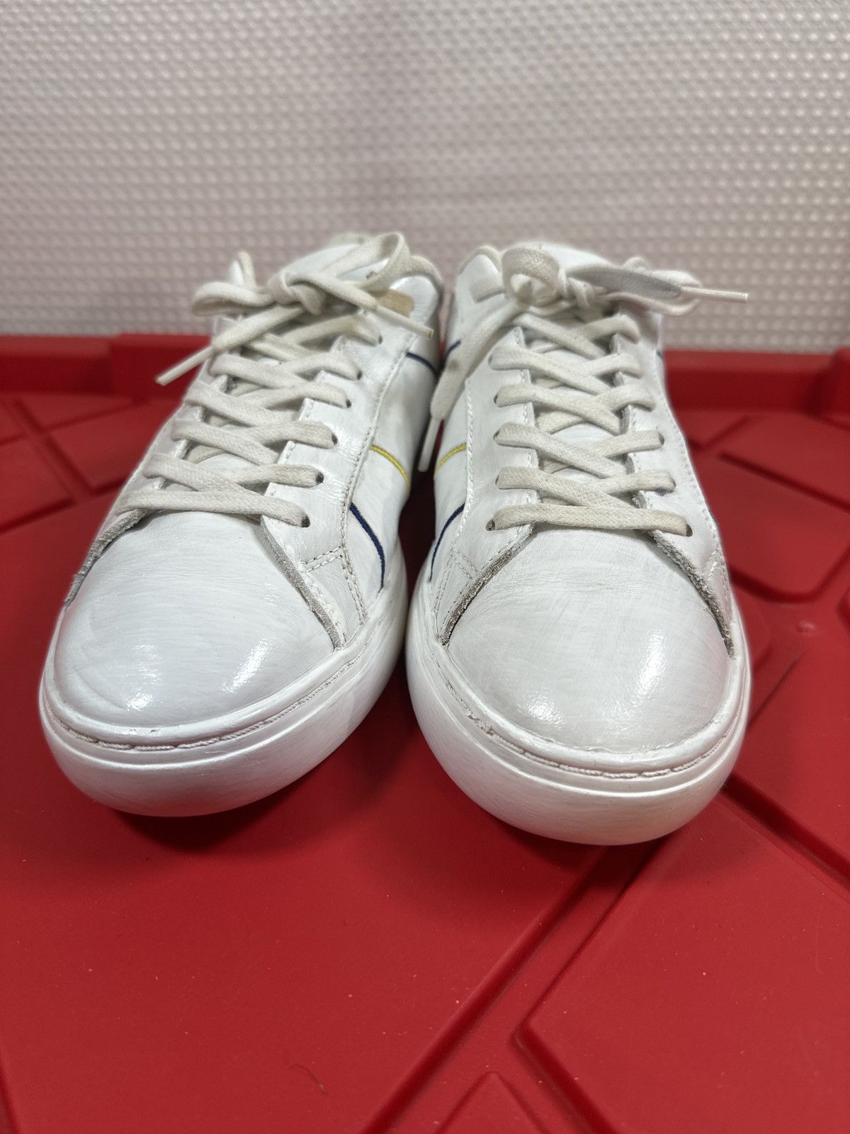 Paul Smith PAUL SMITH Leather Abstract Stripe Rex Sneakers Size US 7 / EU 40 - 7 Thumbnail
