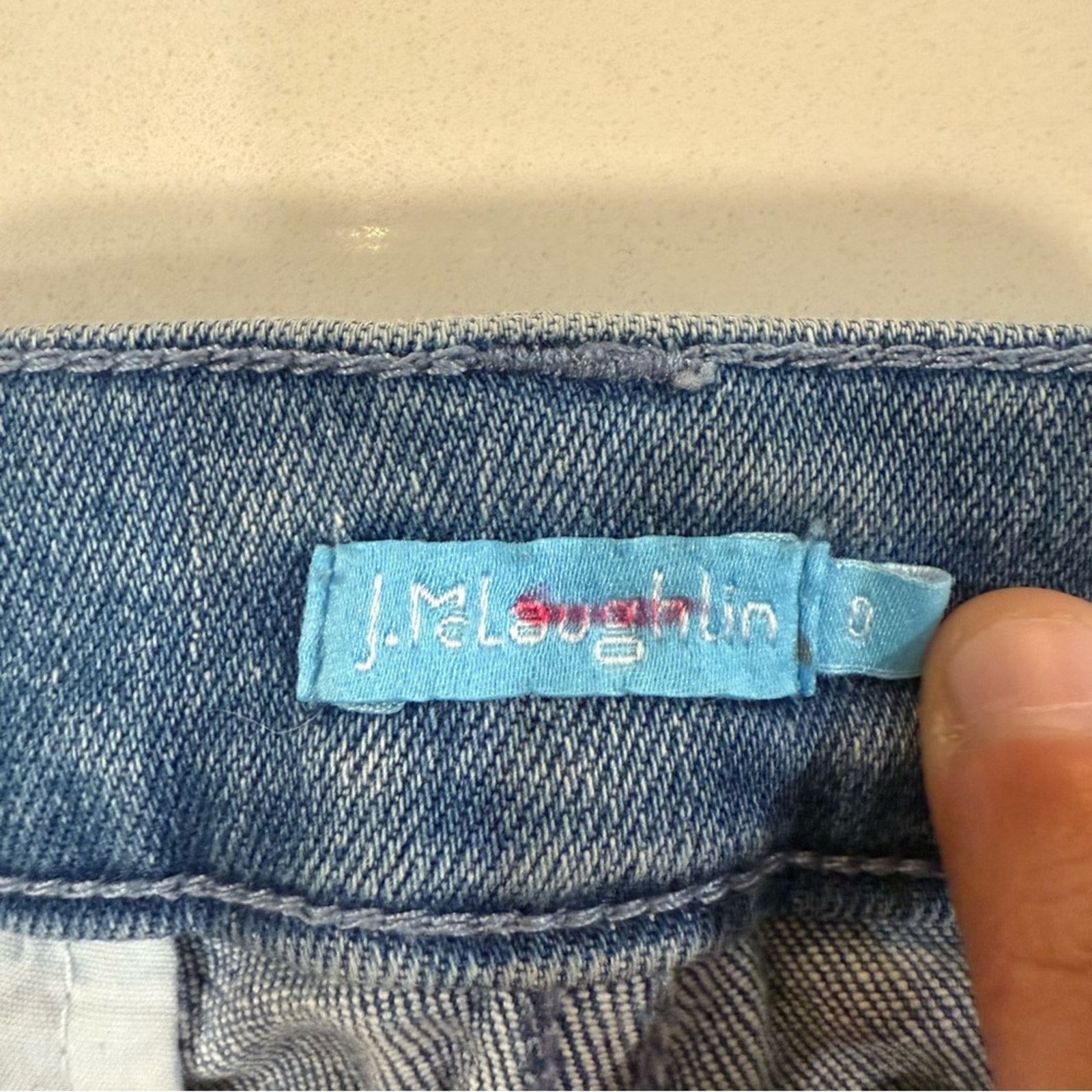 J.McLaughlin J. McLaughlin Yara Straight Tapered Leg Denim Jeans Womens 0 Size 25" / US 0 / IT 36 - 6 Thumbnail