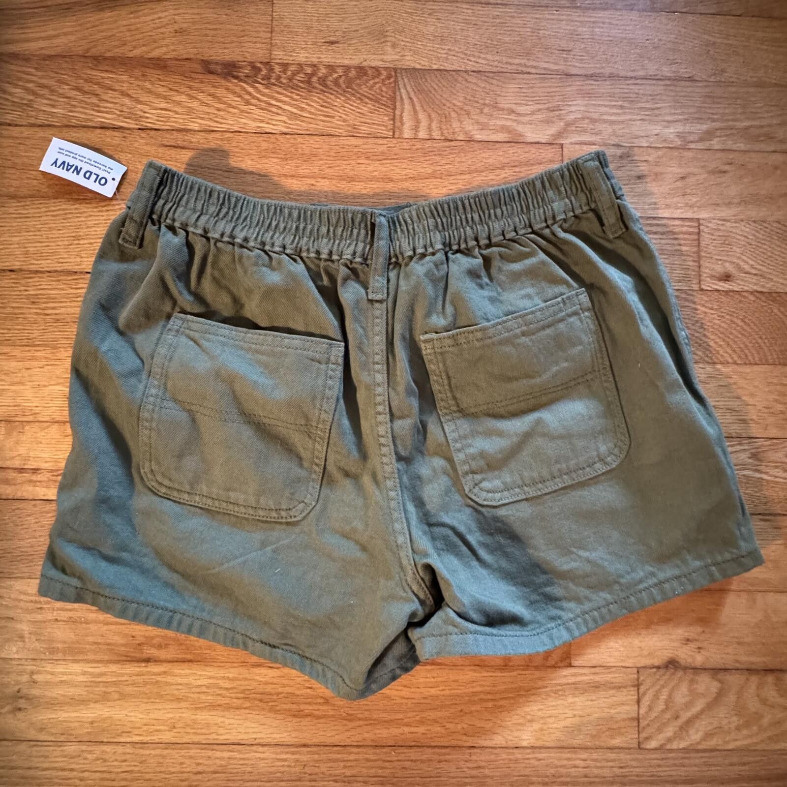 Old Navy New Old Navy Girls 14 Plus Olive Green Elastic Waist Shorts Size 24" / US 00 / IT 34 - 4 Thumbnail