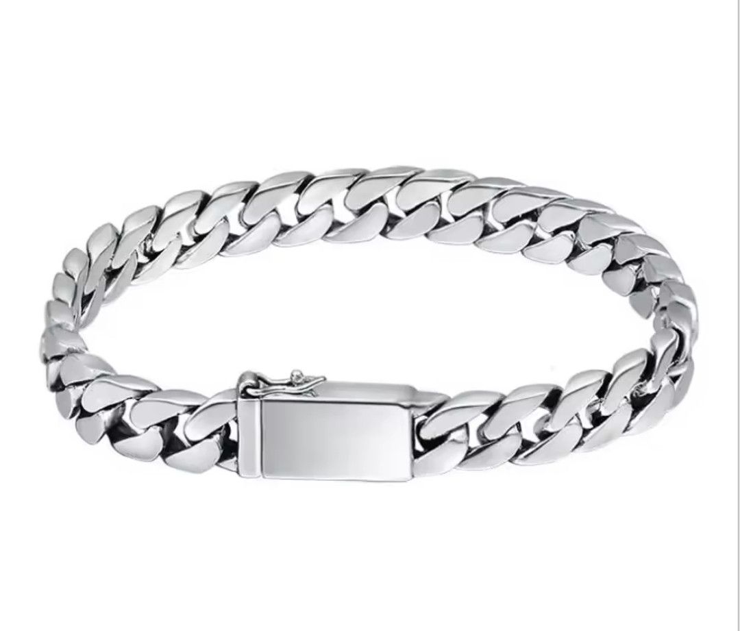 Other Bling Lux Silver Link Hip Hop Bracelet 20cm Size ONE SIZE - 3 Thumbnail