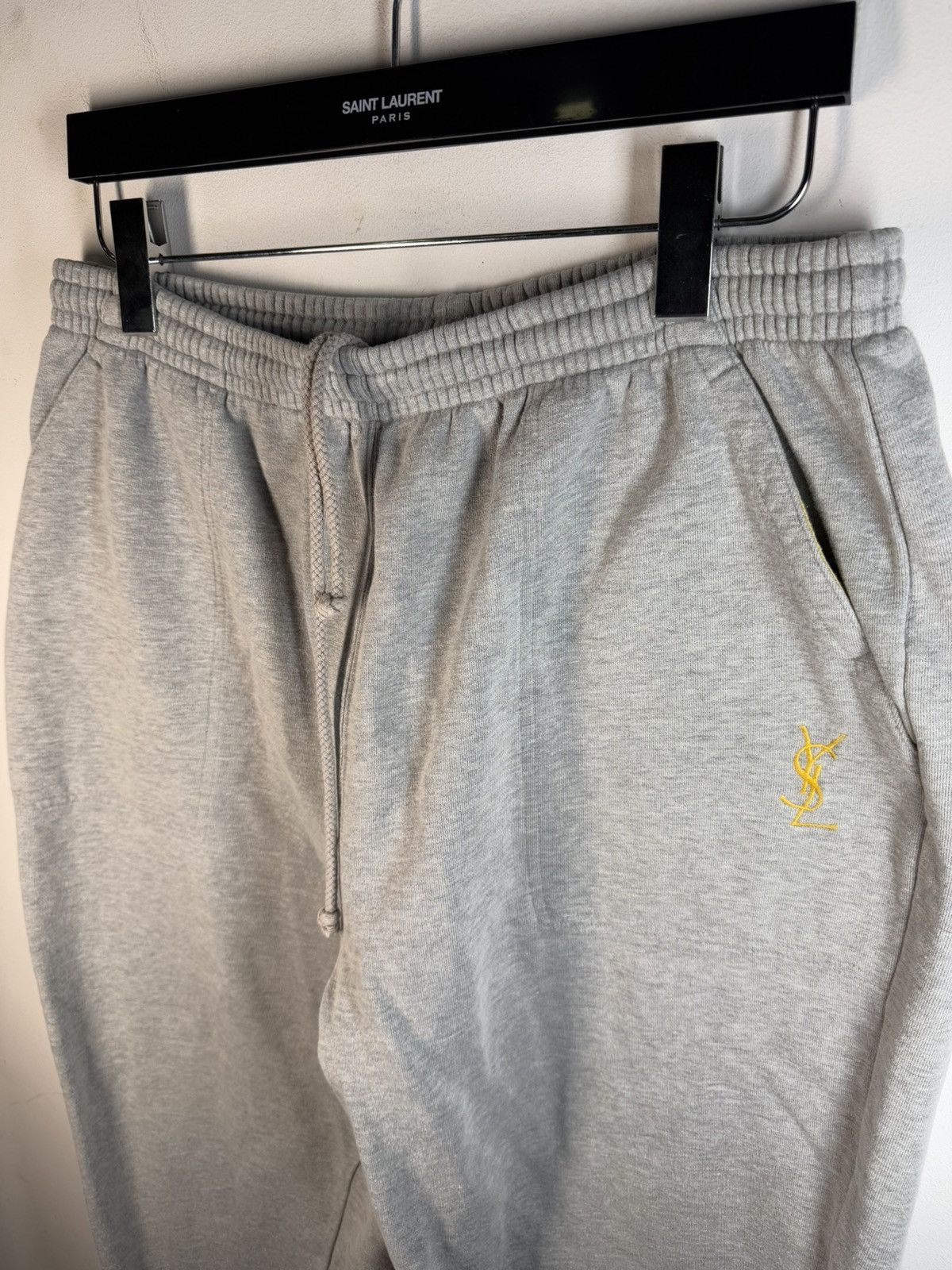 Yves Saint Laurent L size YSL Joggers Cotton YSL Sweatpants Grey YSL Pants Size US 36 / EU 52 - 3 Thumbnail