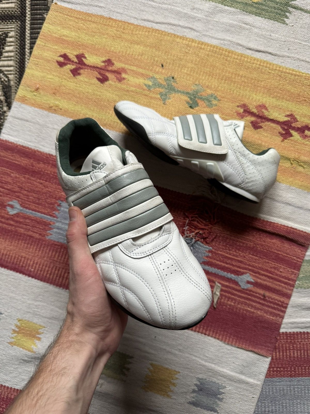 Vintage Vintage 2011 Adidas y2k White Leather Low Japanese Sneakers Size US 8 / EU 41 - 5 Thumbnail