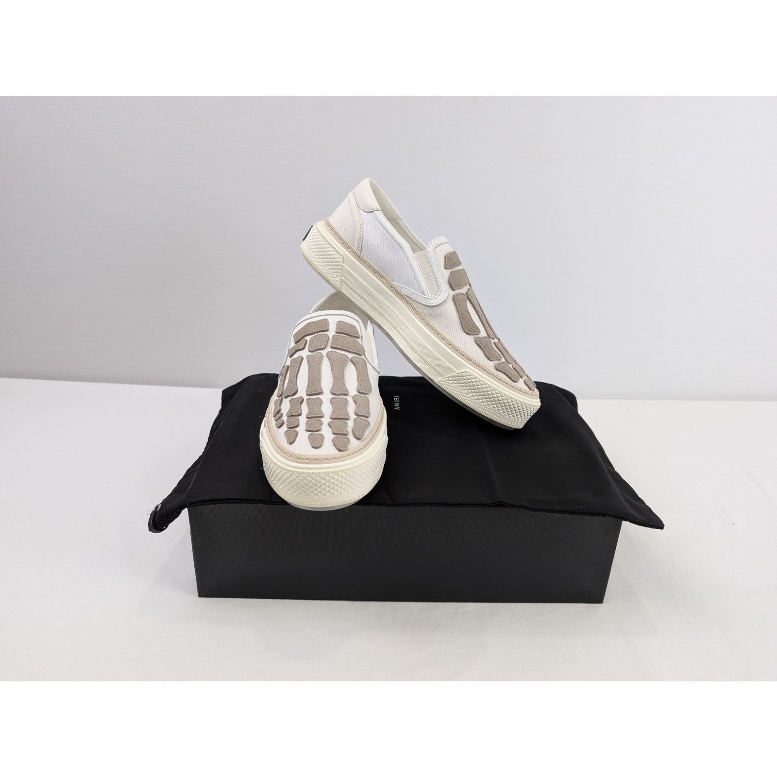 Amiri o1rshd1 Q:2 / Skel Top Slip on Sneakers in White Size US 12 / EU 45 - 12 Thumbnail
