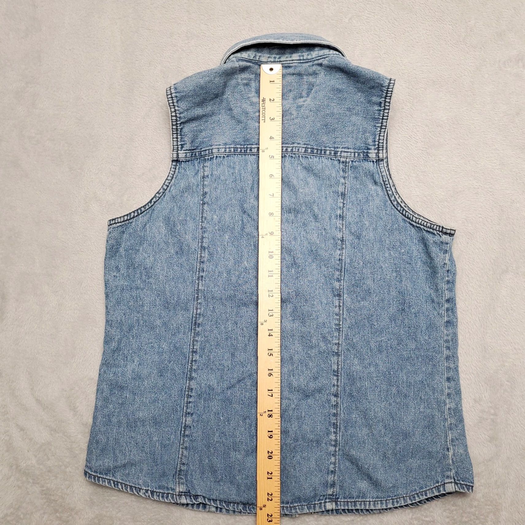 Harley Davidson VTG Harley Davidson Vest Womens Medium Blue Denim Sleeveless Motorcycle Casual Size M / US 6-8 / IT 42-44 - 6 Thumbnail