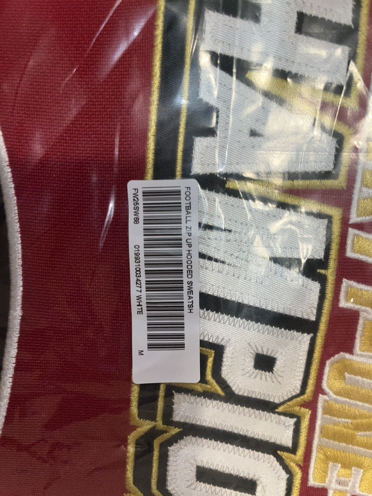 Supreme supreme football zip up white Size US M / EU 48-50 / 2 - 5 Thumbnail