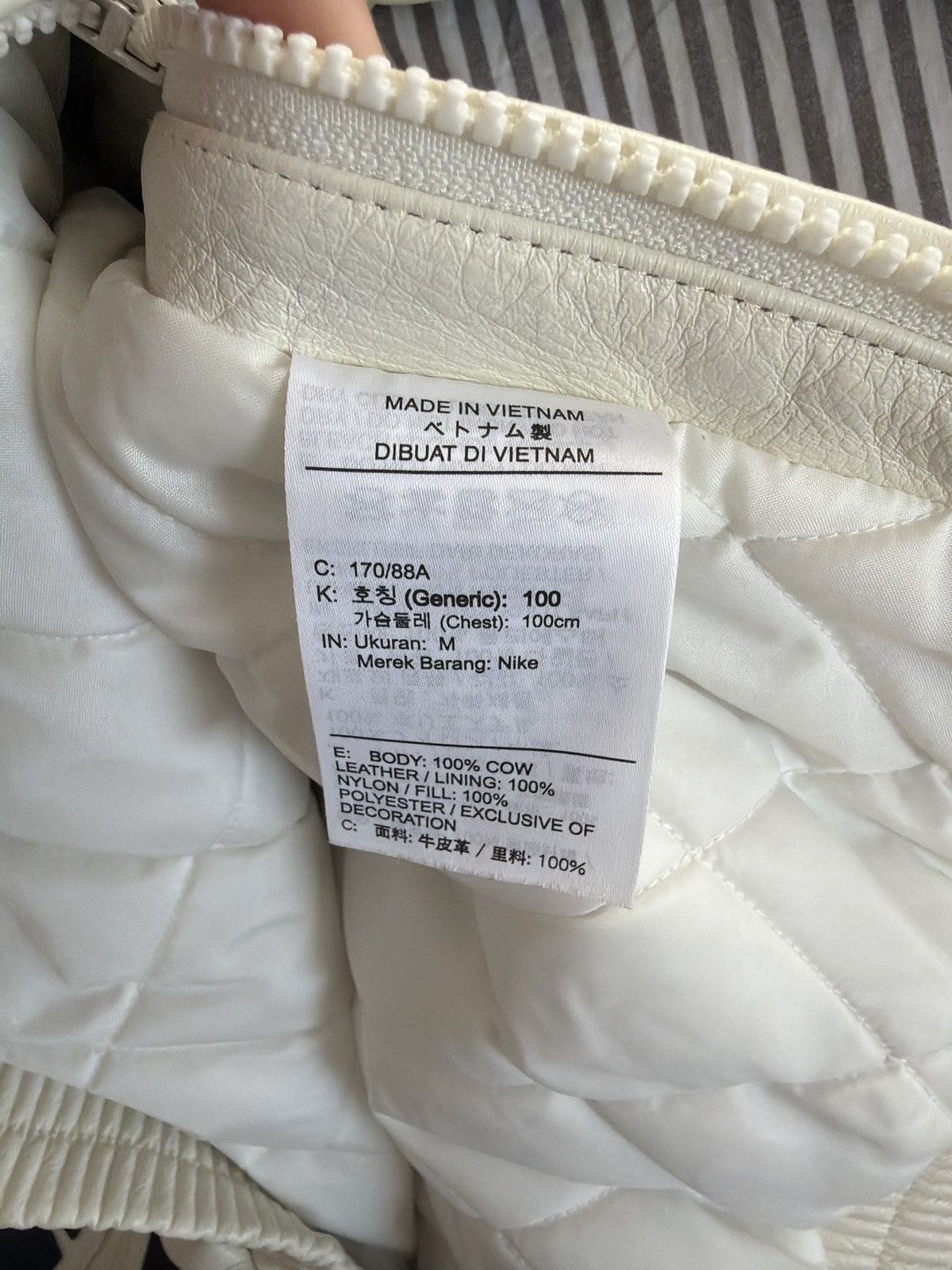 Nike × Supreme SUPREME X NIKE LEATHER JACKET Size US M / EU 48-50 / 2 - 8 Thumbnail