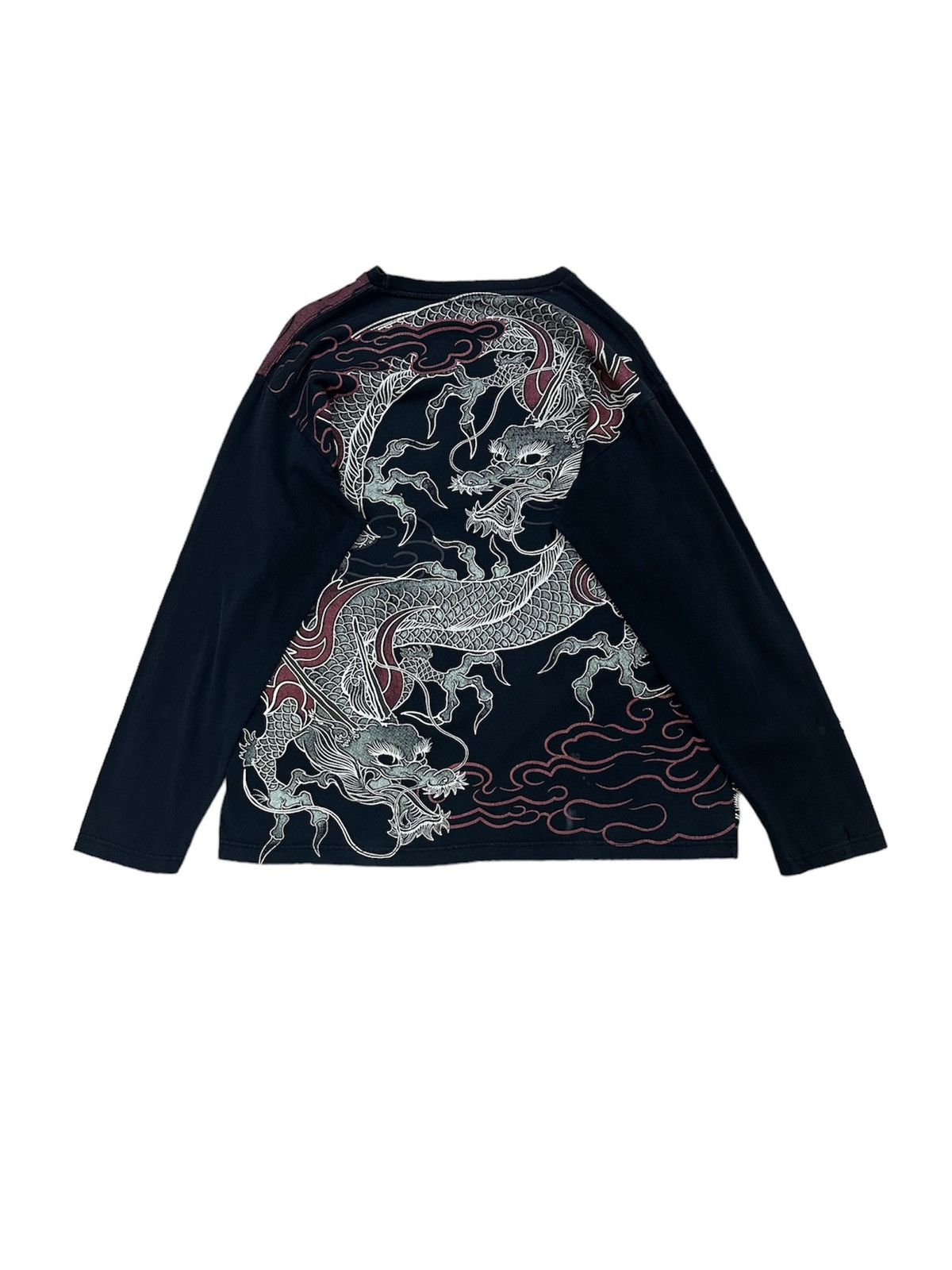 Rare Beautiful Strange Heaven Dragon Sukajan Design L/S Tee