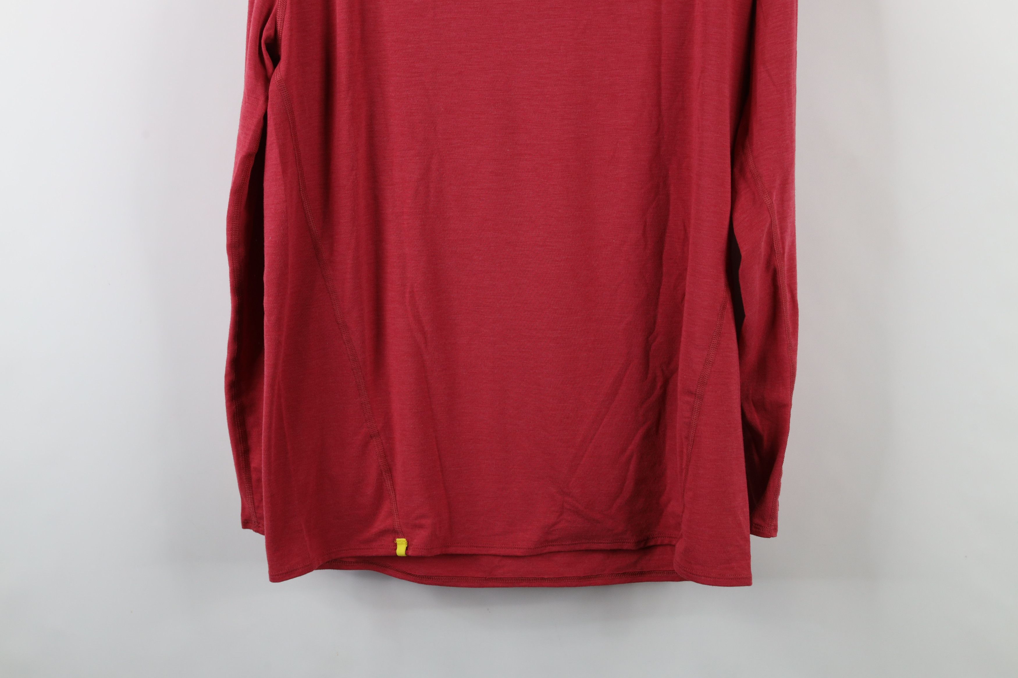 Vintage Wolaco Knit Stretch Clinton Long Sleeve T-Shirt Red USA Size US M / EU 48-50 / 2 - 12 Thumbnail
