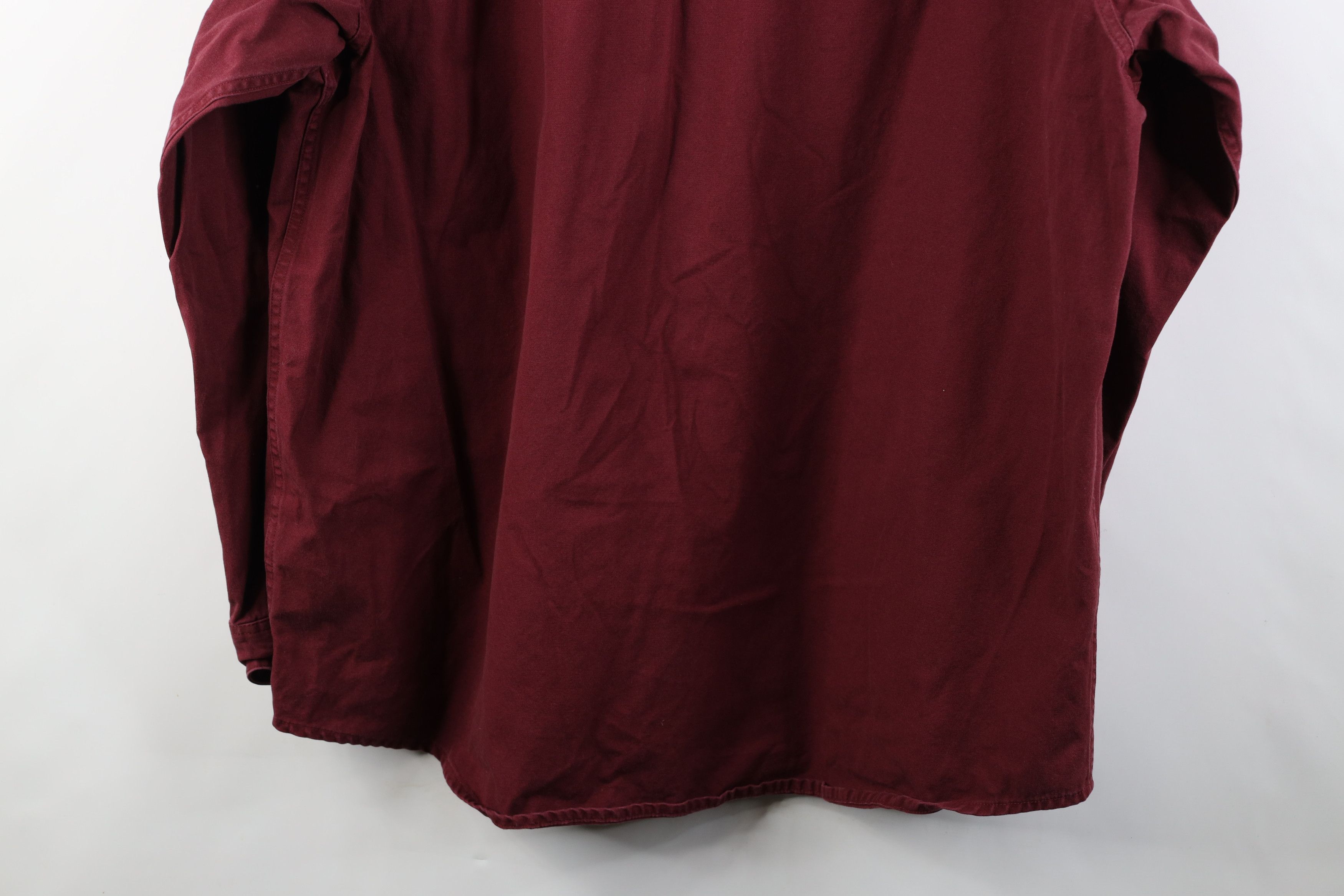Cabelas Vintage Cabelas Heavyweight Canvas Collared Button Shirt Red Size US XXL / EU 58 / 5 - 13 Thumbnail