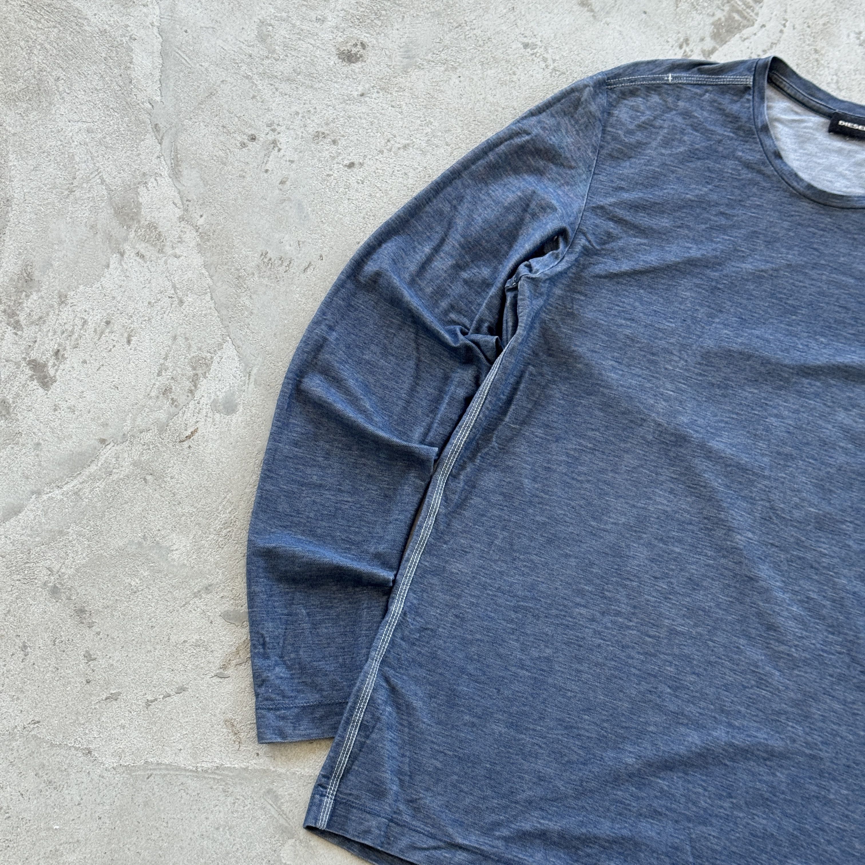 Diesel Diesel Indigo Blue Long Sleeve T-Shirt Size L Size US L / EU 52-54 / 3 - 3 Thumbnail