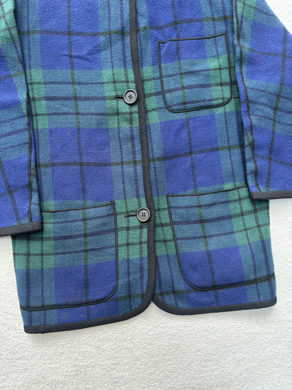Jean Paul Gaultier 90s Jean Paul Black Watch Tarta Reversible Coat Size US M / EU 48-50 / 2 - 8 Thumbnail