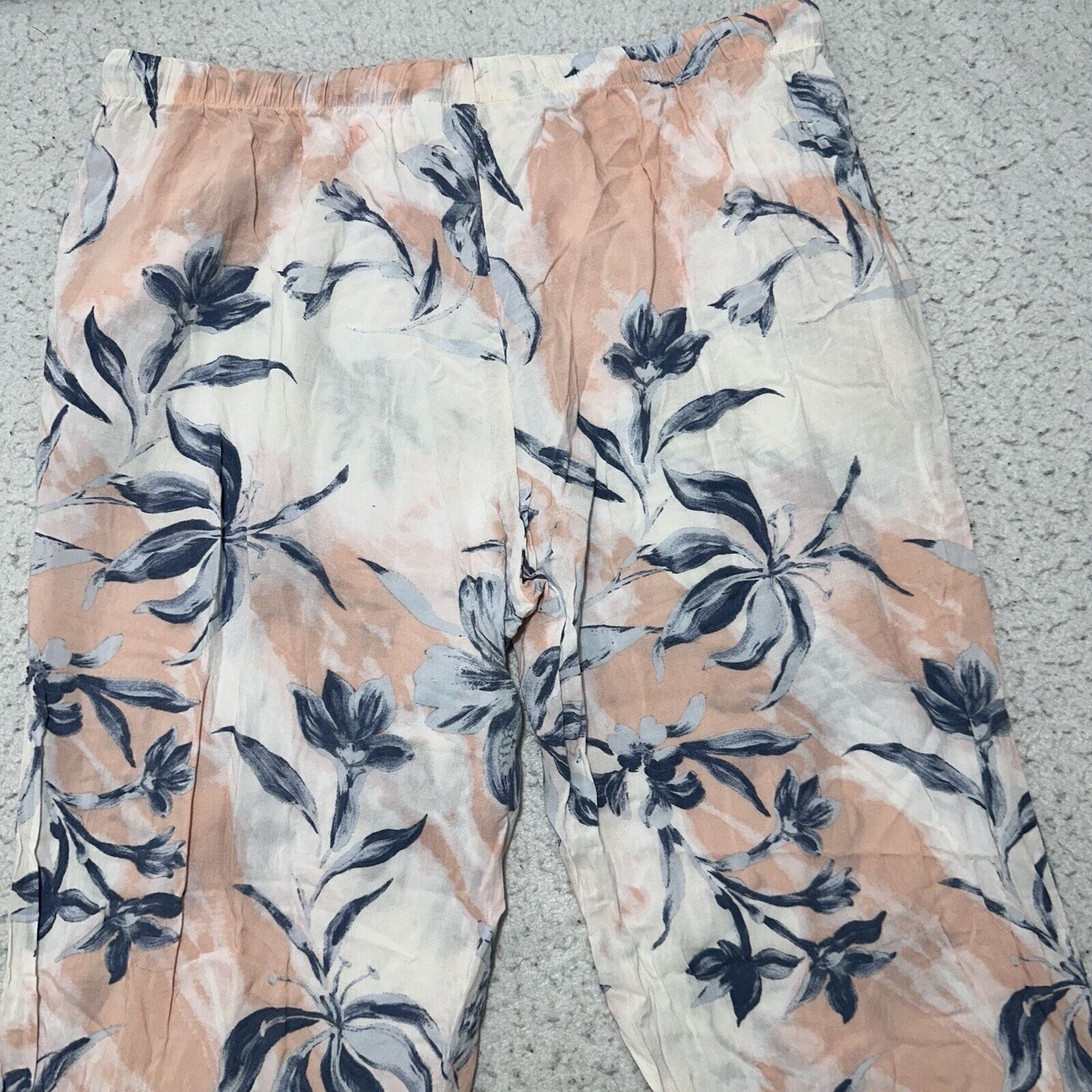 Nordstrom Nordstrom Small Loungewear Pink White Floral Pajama Pants Size ONE SIZE - 7 Thumbnail