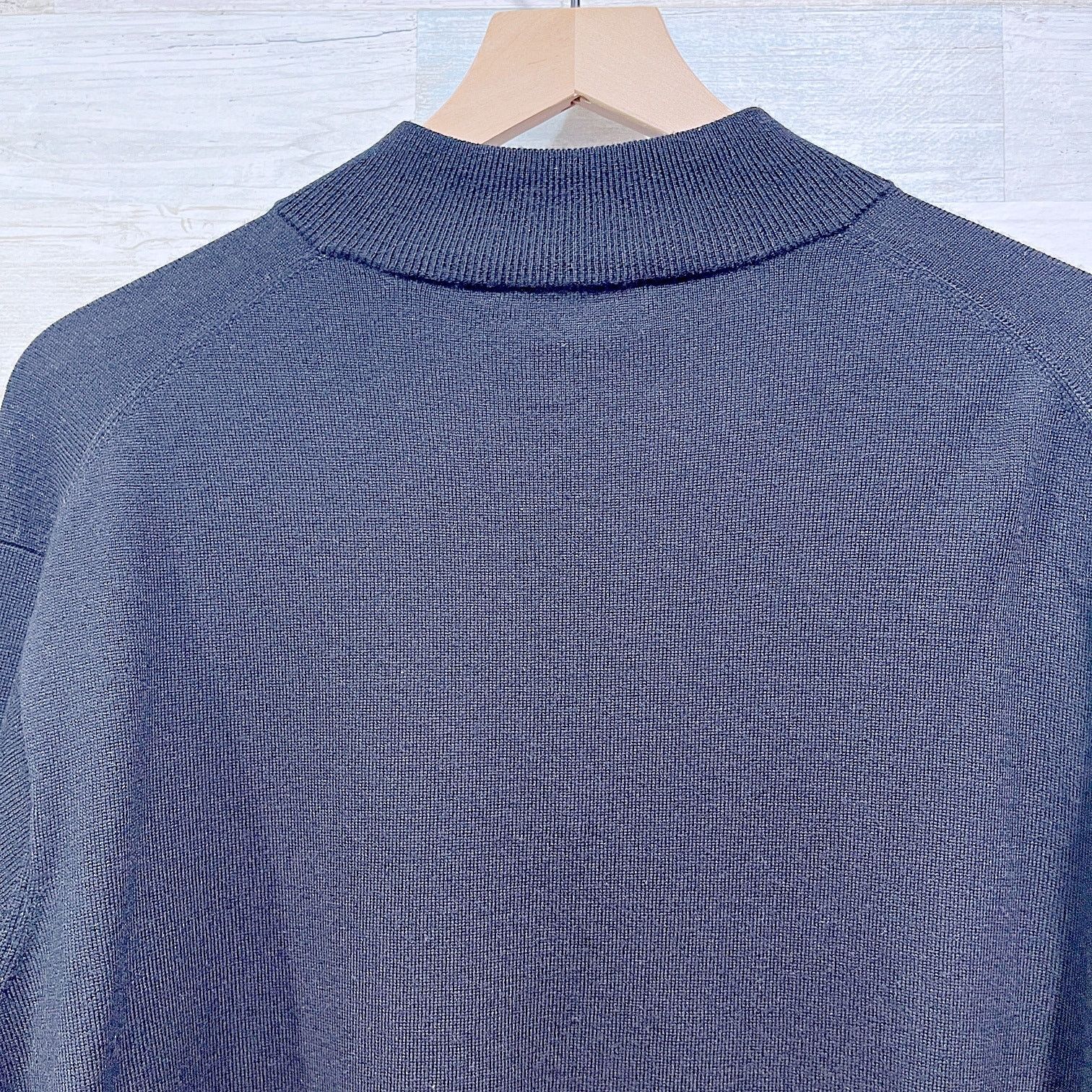 Peter Millar Peter Millar Merino Wool Silk 1/4 Pullover Sweater Black XXL Size US XXL / EU 58 / 5 - 4 Thumbnail
