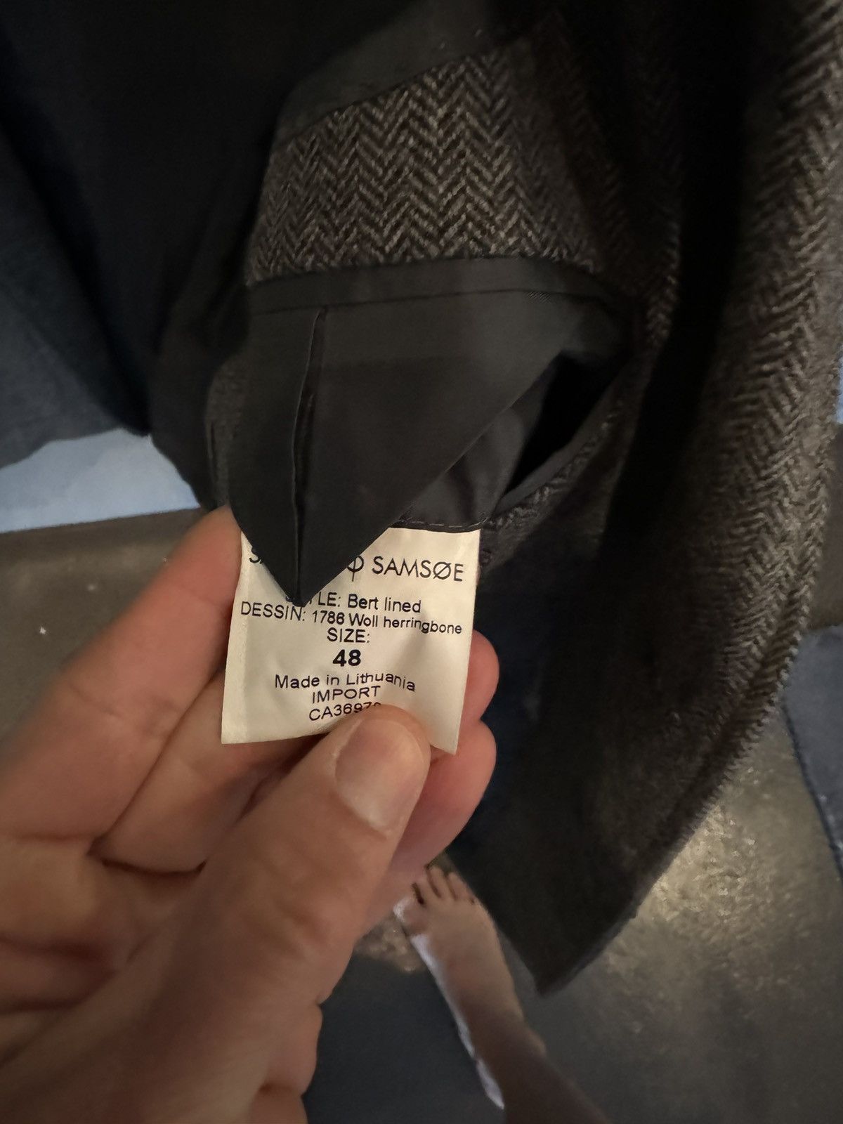 Samsoe Samsoe Tweed Blazer Size 48R - 6 Thumbnail