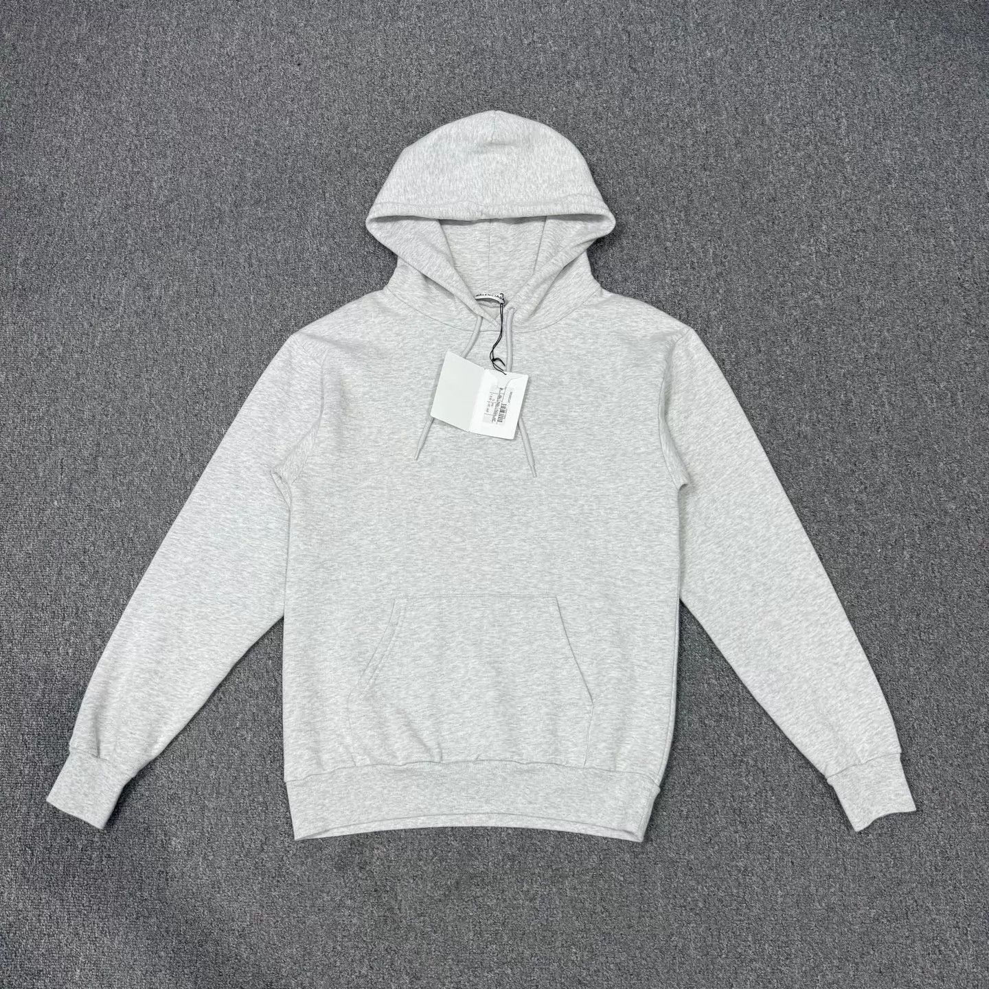 Balenciaga Balenciaga Light Gray Back Printed Logo Hoodie M NWT Size US M / EU 48-50 / 2 - 1 Thumbnail