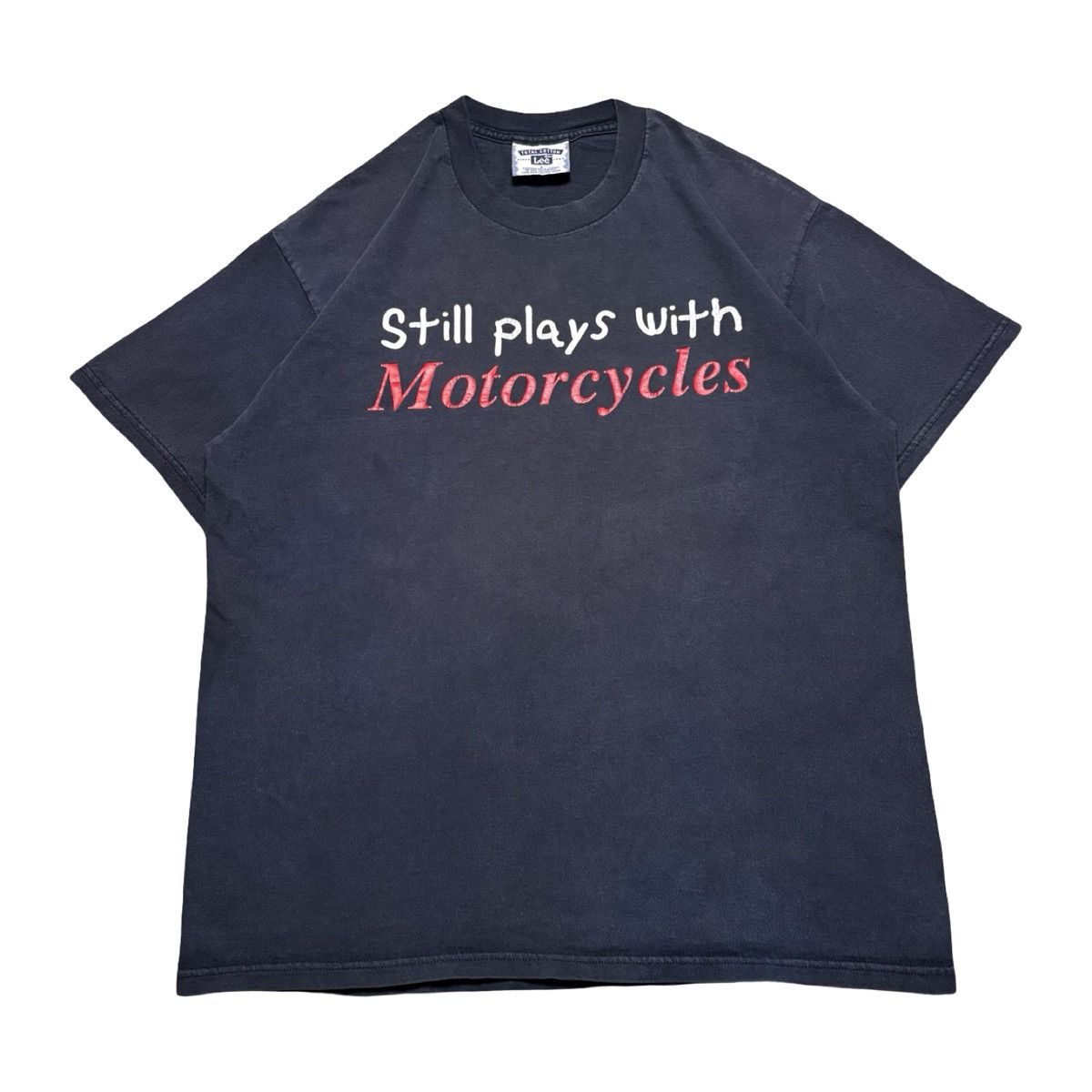 Other Vintage Faded Still Plays With Motorcycles Graphic T-Shirt Size US L / EU 52-54 / 3 - 1 Thumbnail