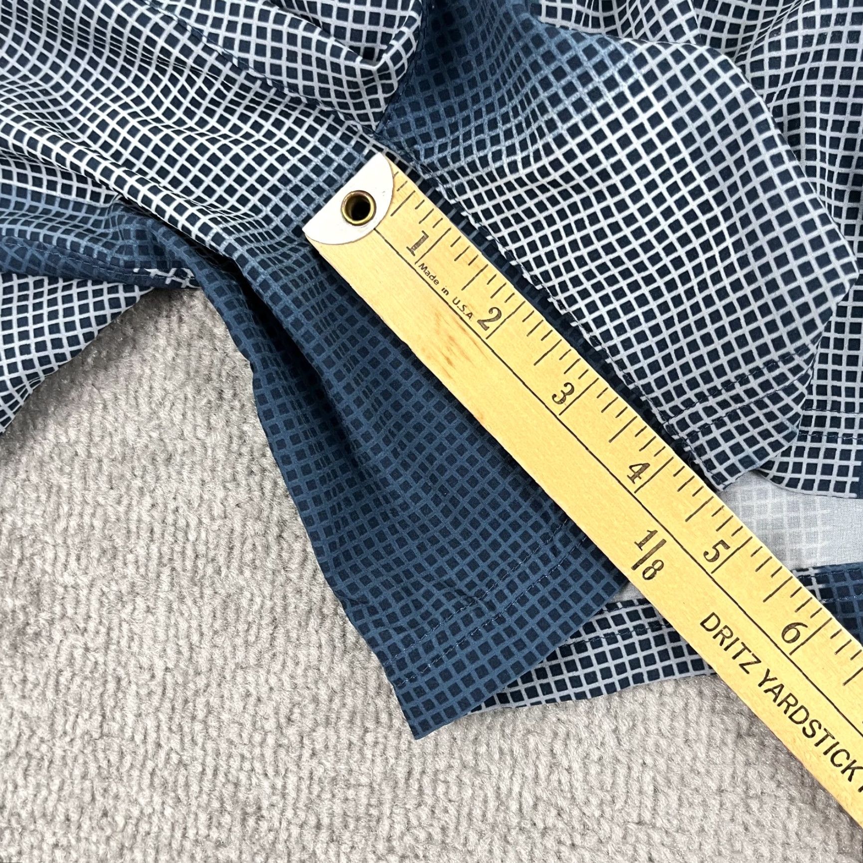 Brooks Brooks Athletic Shorts Mens XL / 4.5" Lined Indigo Rush Blue Gray Running Training Sherpa Geometric Pattern Casual Activewear Size US 36 / EU 52 - 6 Thumbnail