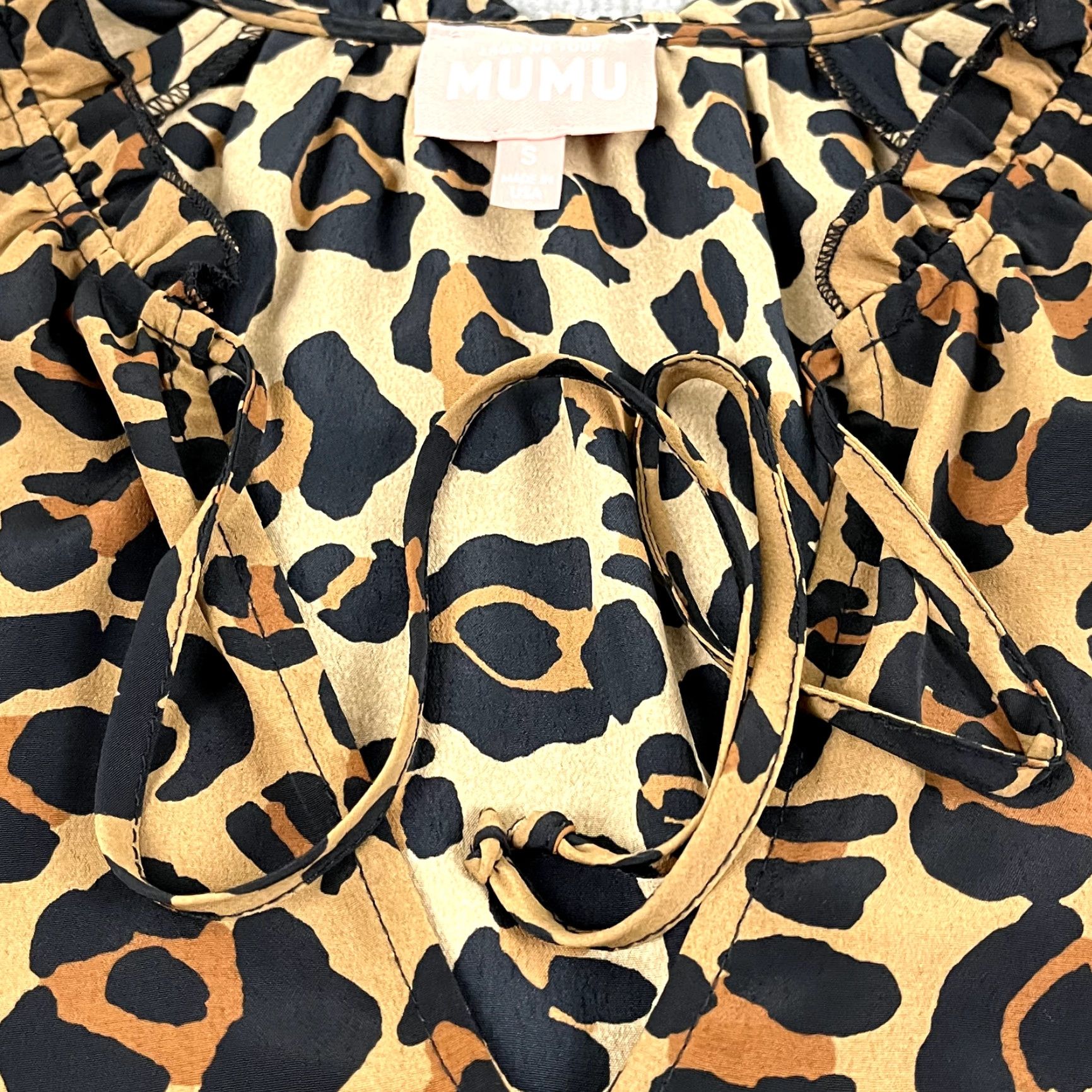 Vintage SHOW ME YOUR MUMU Blouse Women Small Charlene Cheetah Print Tunic Top Light Puff Size S / US 4 / IT 40 - 3 Thumbnail
