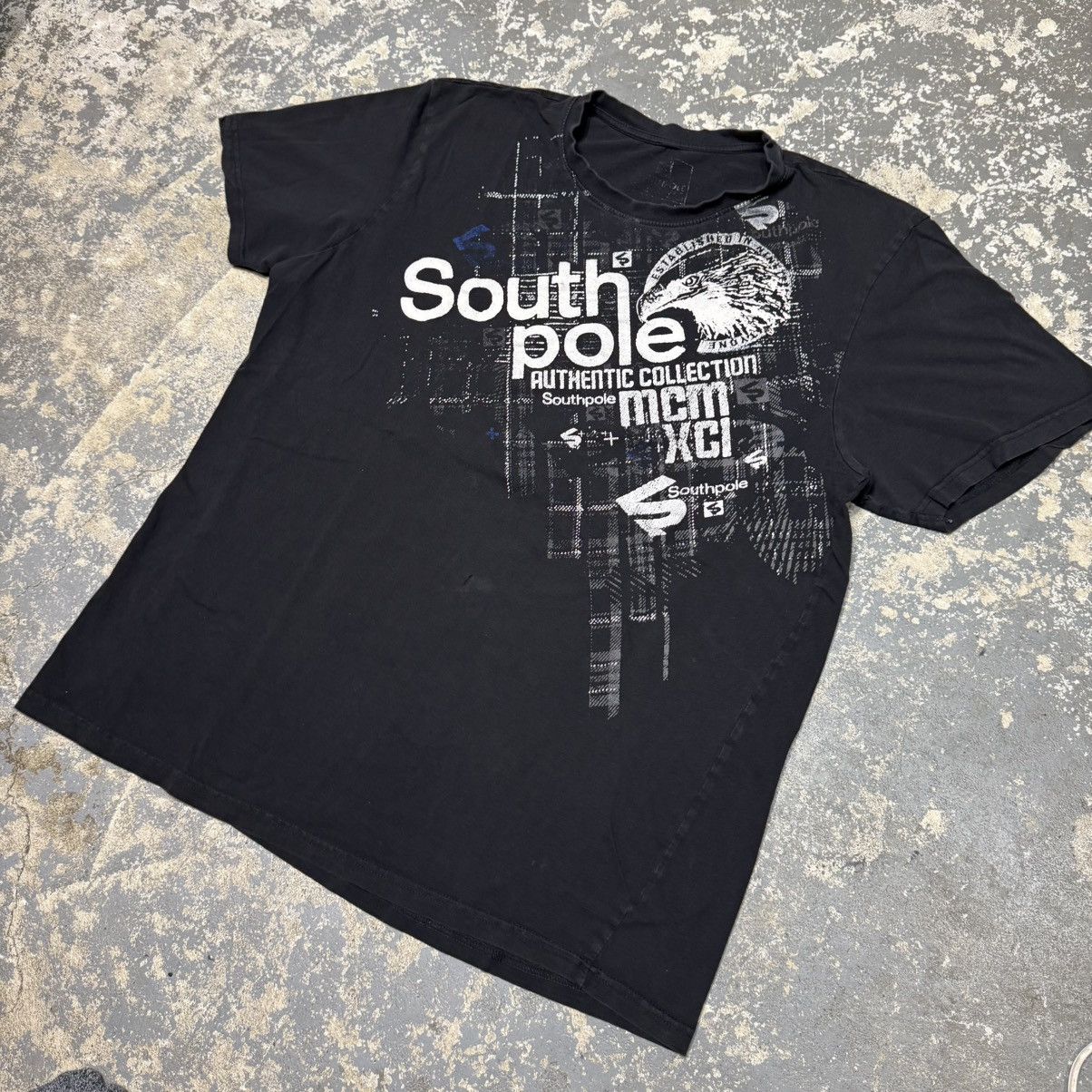 Affliction Vintage South Pole Black Y2K Grunt Grunge Tshirt Size US L / EU 52-54 / 3 - 2 Thumbnail