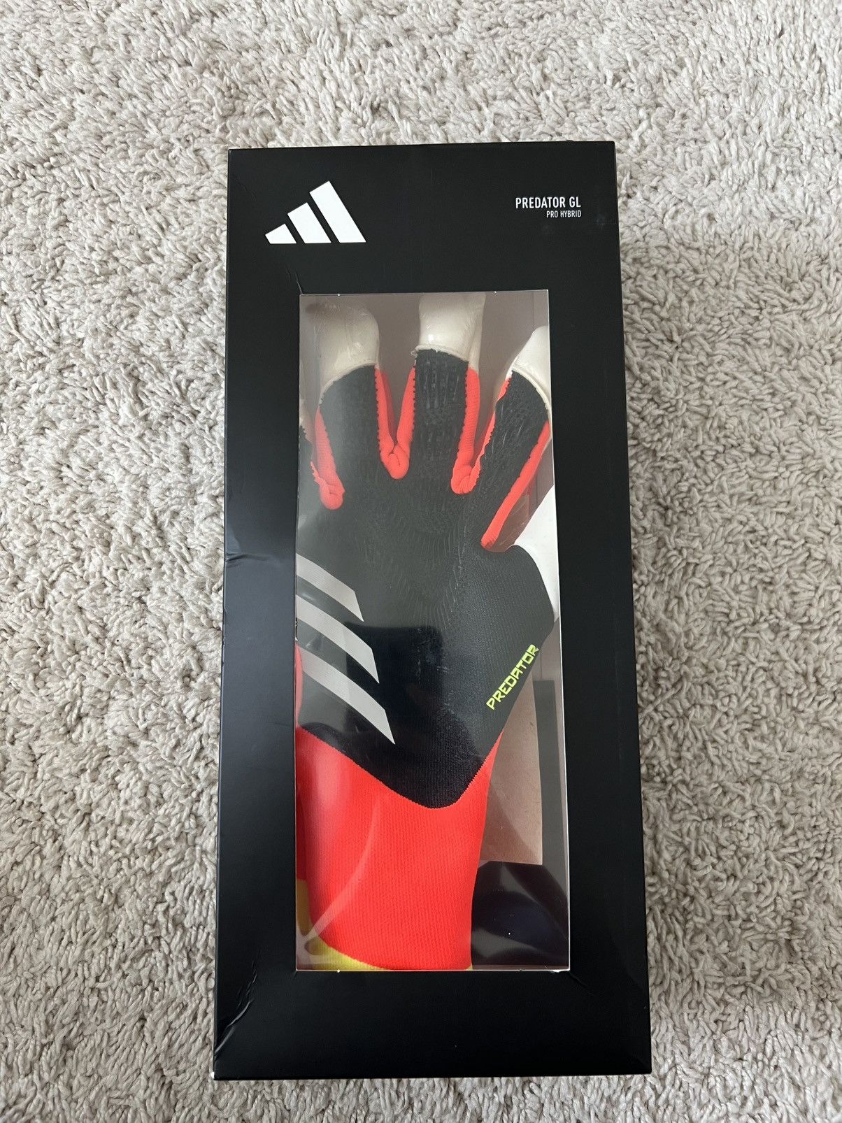 Adidas Adidas Predator GL Pro Goalkeeper Gloves Hybrid Orange Black Size ONE SIZE - 11 Thumbnail
