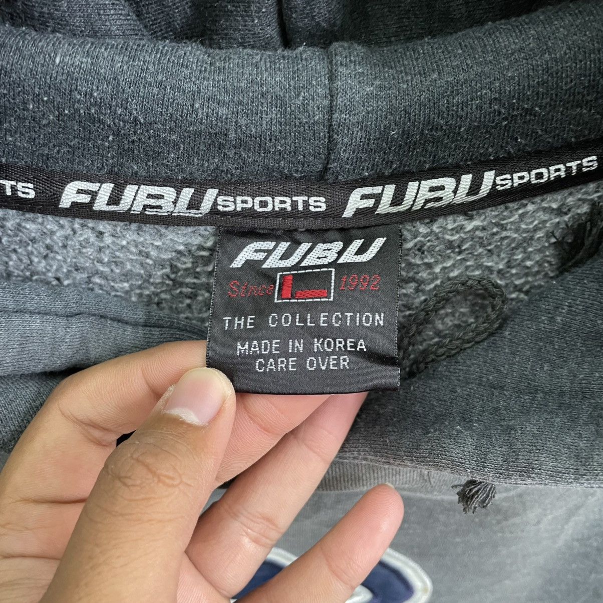 Fubu × Vintage Vintage Sunfaded Fubu Hoodie Size US L / EU 52-54 / 3 - 4 Thumbnail