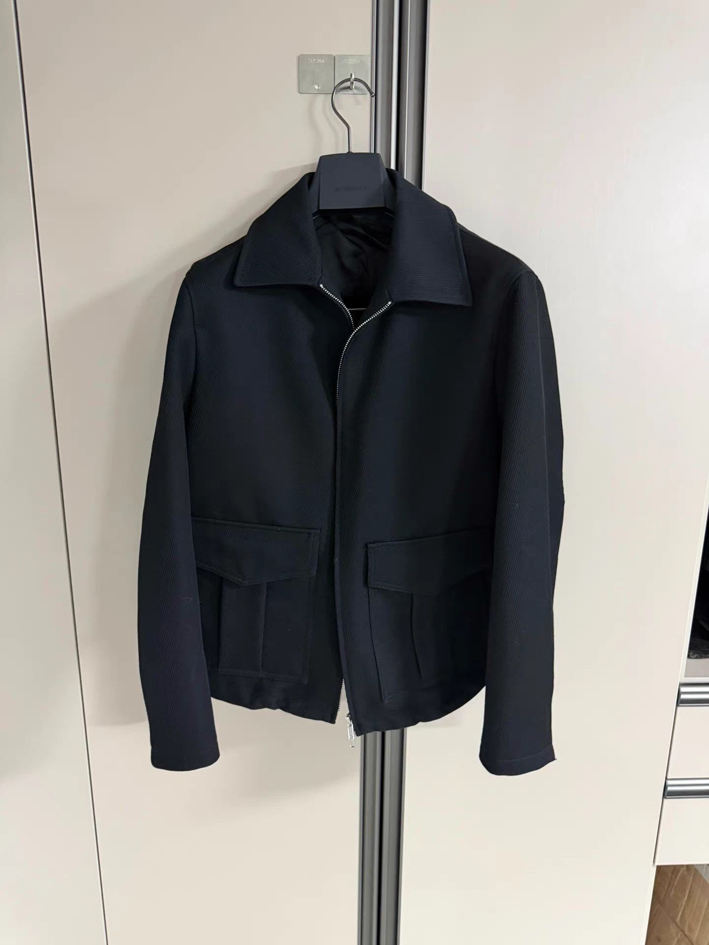 Suitsupply Black Light Jacket with Zip Front and Pockets Size US M / EU 48-50 / 2 - 1 Thumbnail