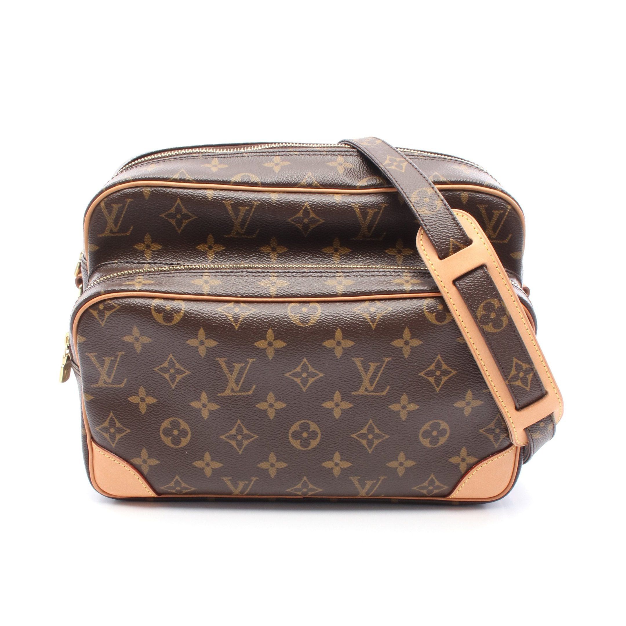 Louis Vuitton Louis Vuitton Nil Monogram Shoulder Bag Leather Brown Size ONE SIZE - 1 Thumbnail
