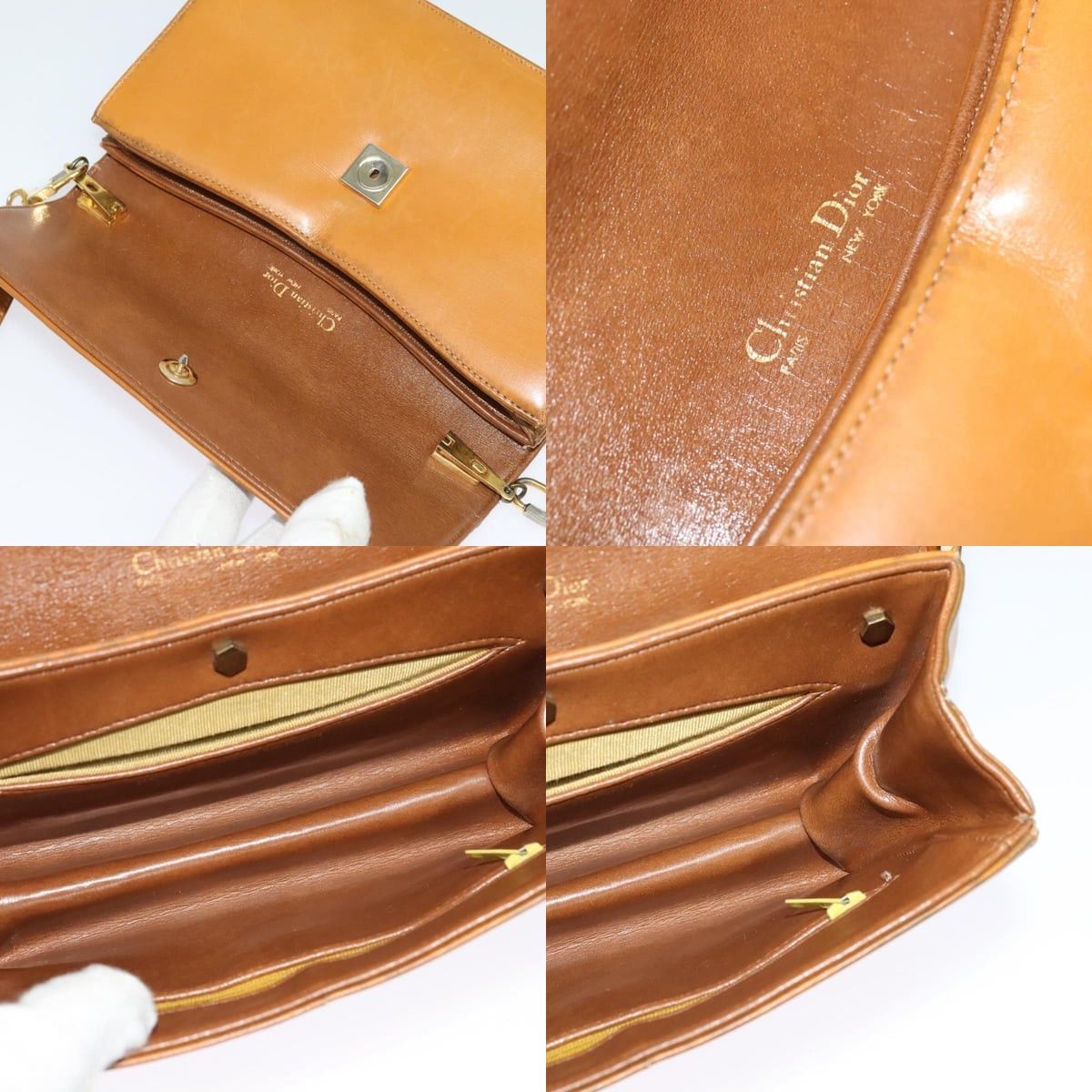 Dior DIOR Shoulder Bag Leather Beige Gold Size ONE SIZE - 11 Thumbnail