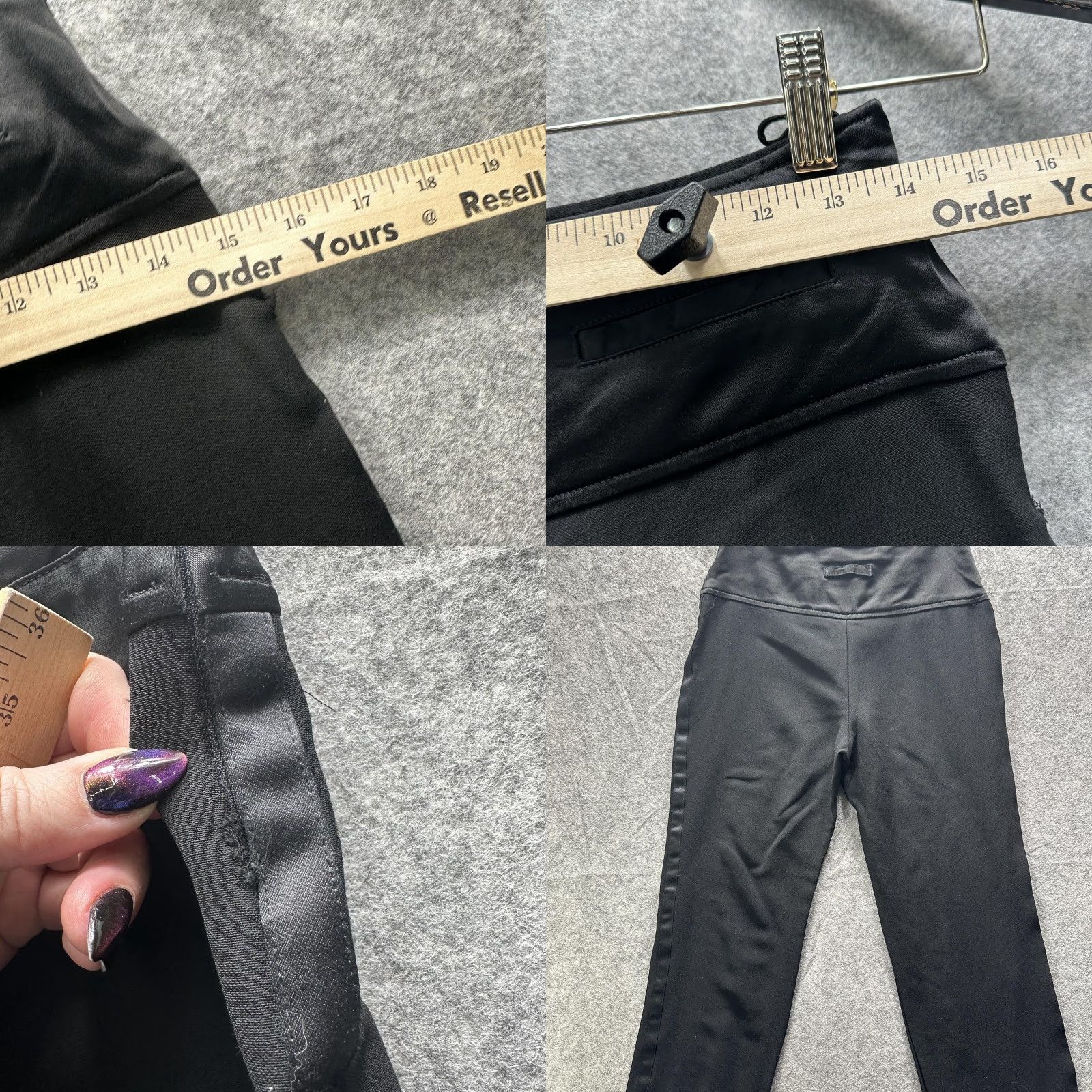 Jean Paul Gaultier Jean Paul Gaultier Pants Womens 4 Black Wool Tuxedo Stripe Made In Italy Size 27" / US 4 / IT 40 - 9 Thumbnail