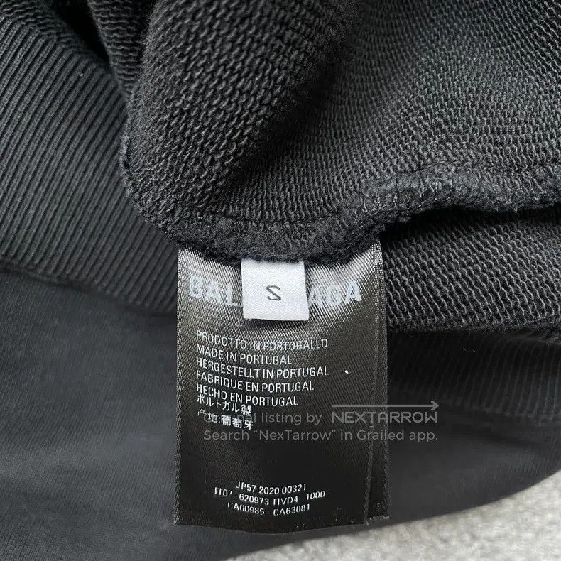 Balenciaga Balenciaga Letter print classic hooded sweatshirt Size US S / EU 44-46 / 1 - 5 Thumbnail