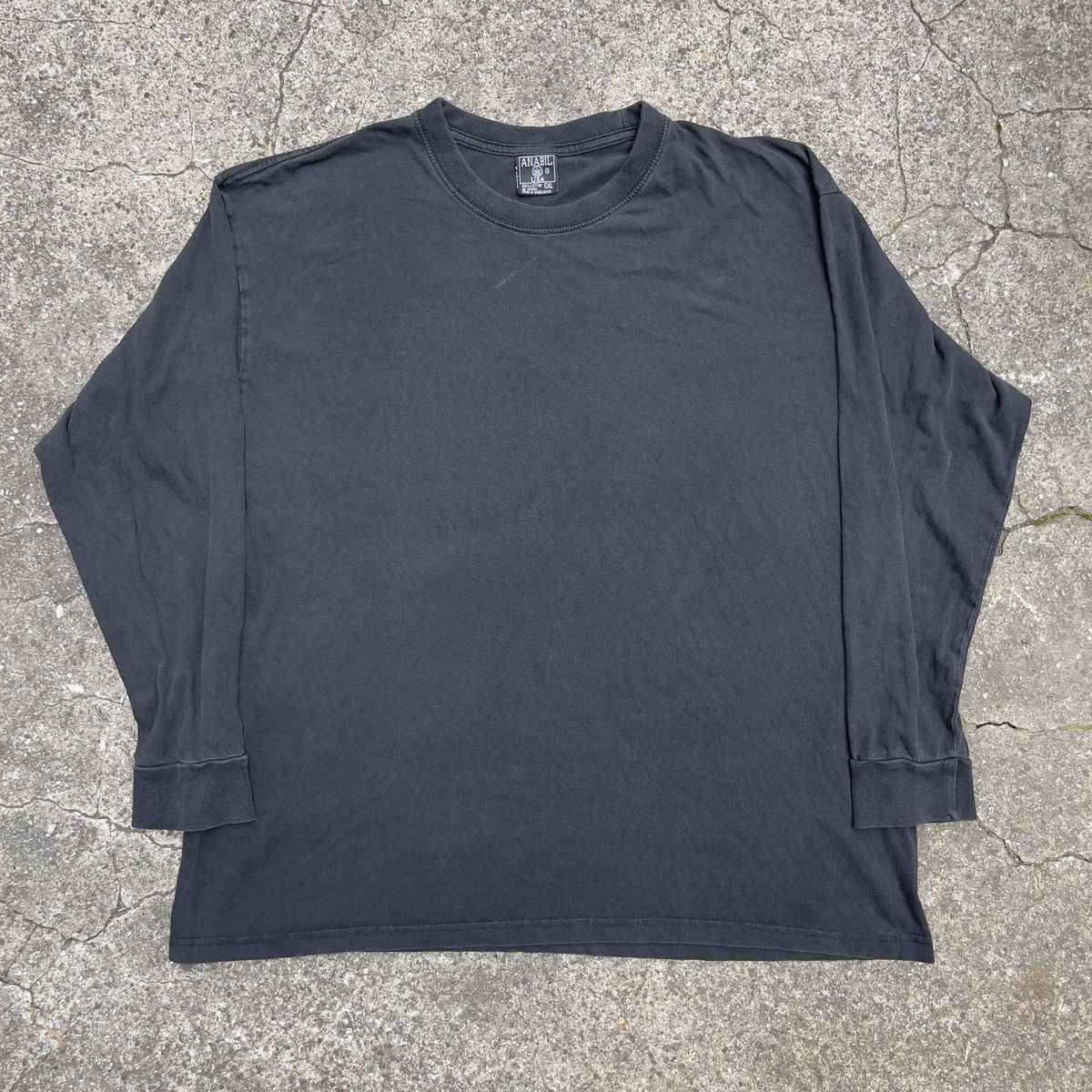 Vintage Vintage Y2K ANABIL Black Blank Long Sleeve Shirt Size US XXL / EU 58 / 5 - 1 Thumbnail