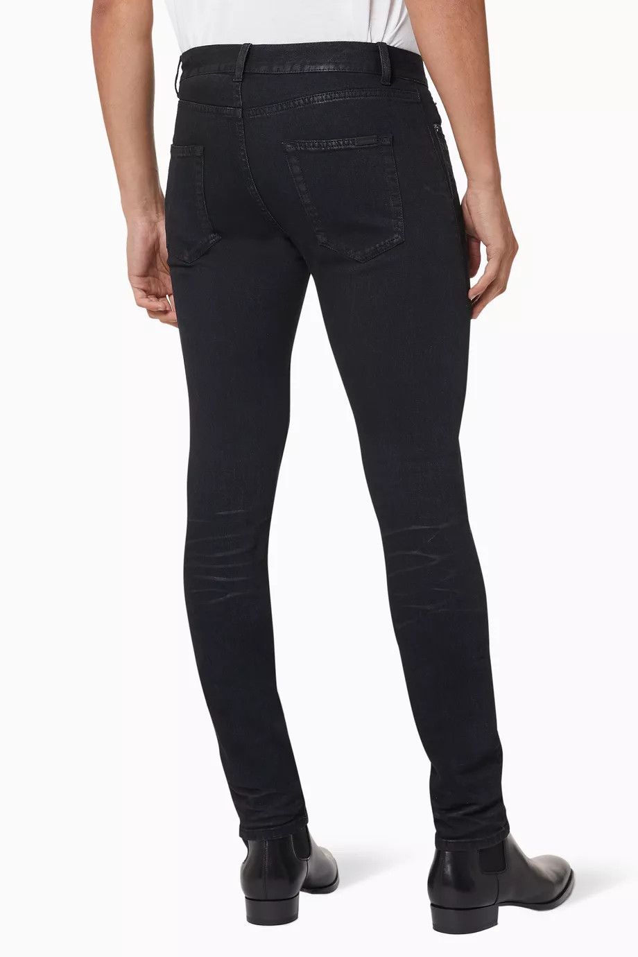 Saint Laurent Paris o1bcso1str0924 Skinny Fit Jeans in Black Size US 26 / EU 42 - 2 Thumbnail