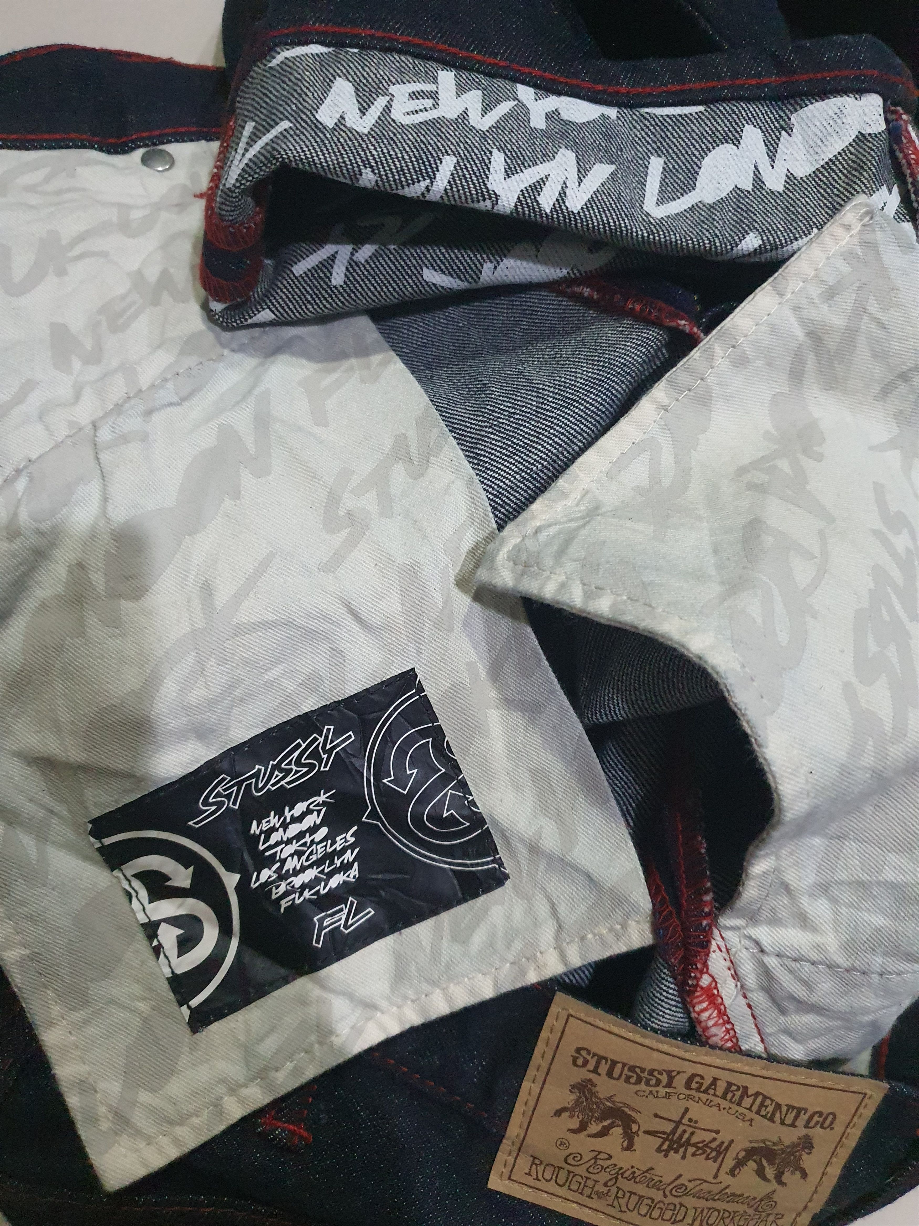 Rare!🔥 Vintage Stussy × Futura Laboratories Denim Jeans