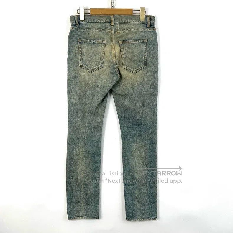Saint Laurent Paris Saint Laurent Paris Washed distressed ripped men's blue je Size US 29 - 2 Thumbnail