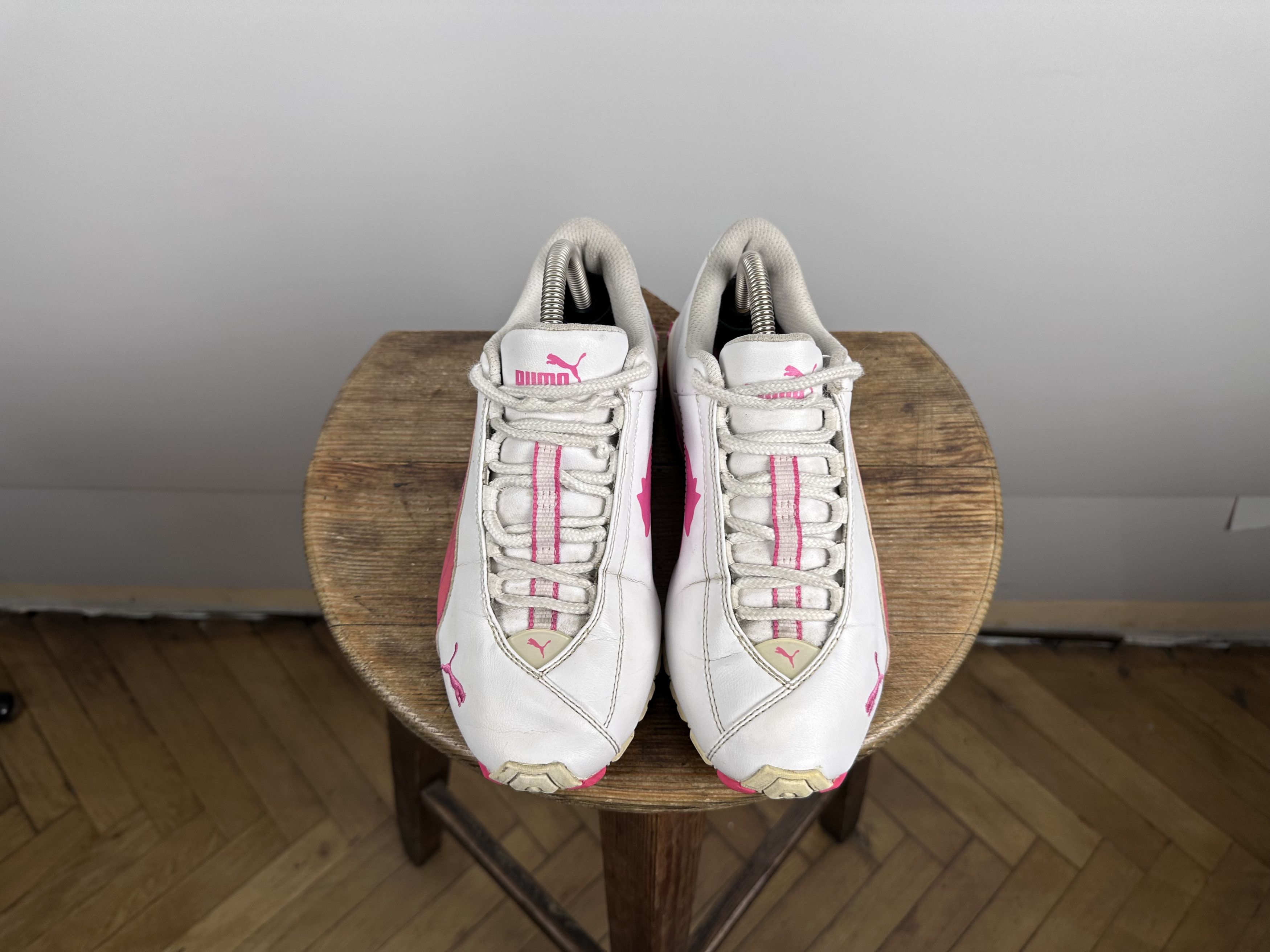 Puma × Vintage Puma Cell Pink White Y2K 2000 Sneakers US5 EU37 UK4 Vintage Size US 5 / IT 35 - 3 Thumbnail