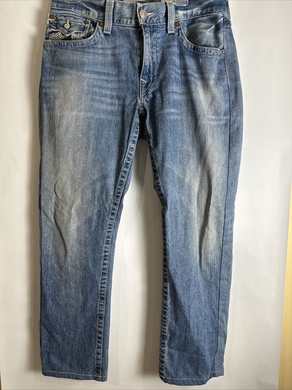 True Religion × Vintage True Religion Men's Straight Leg Denim Blue Jeans Size 38 Size US 38 / EU 54 - 12 Thumbnail