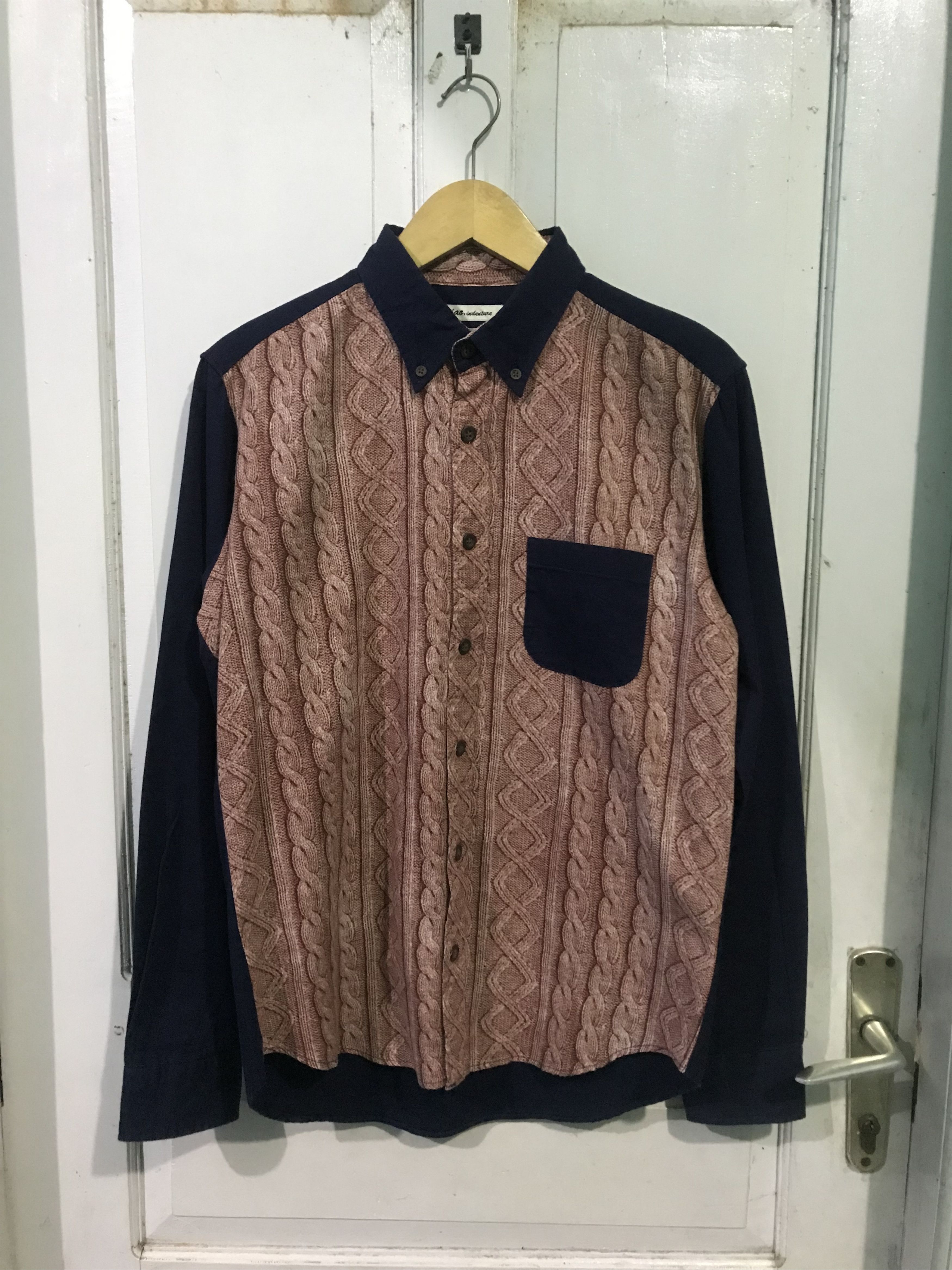 Japanese Brand ‼️ARCHIVE‼️CIAO INDENTURE CABLE KNIT PRINTED Size US L / EU 52-54 / 3 - 1 Thumbnail