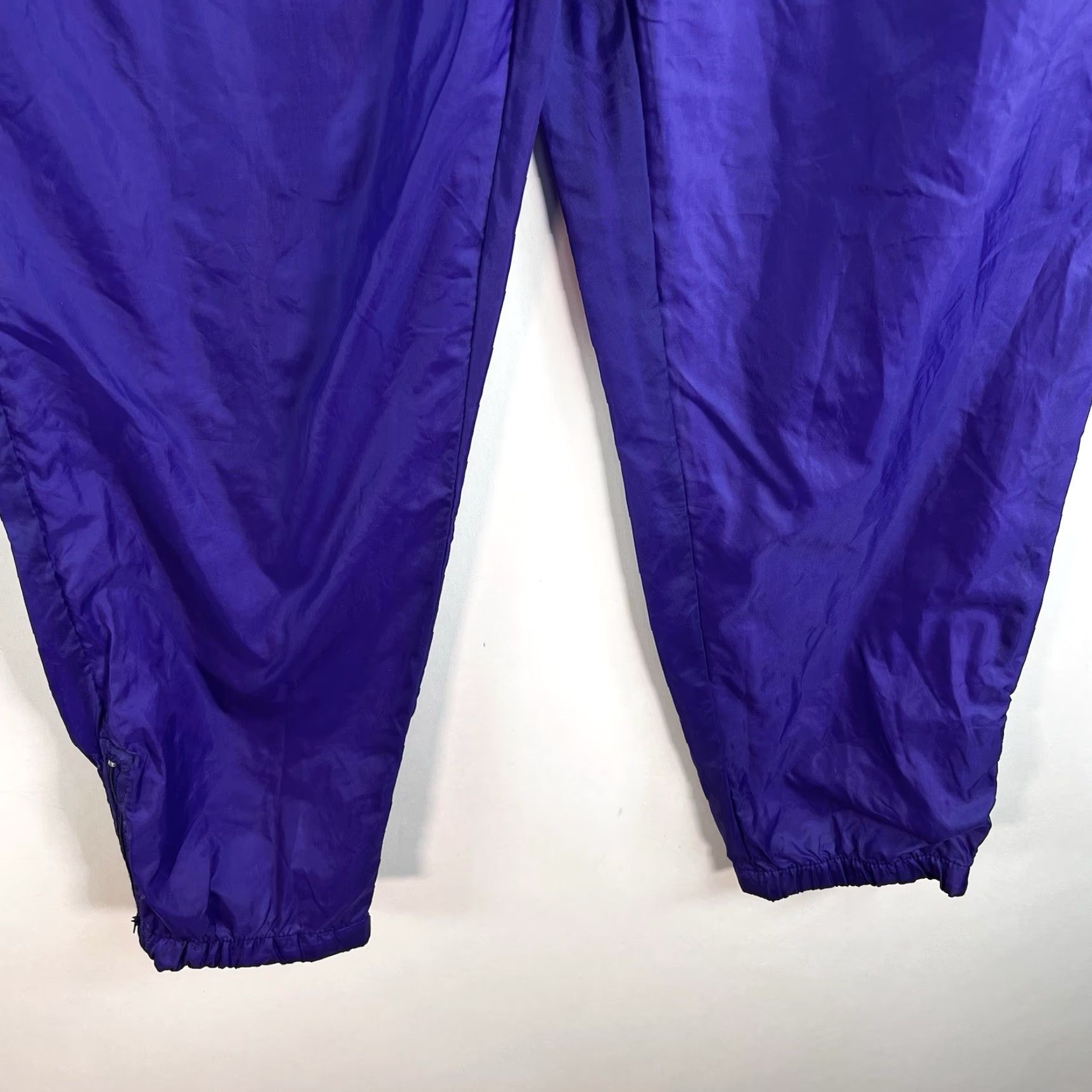 Jordache Vintage Jordache Activewear Pants Men XL Tapered Track Pants Purple 80s 90s Nylon Pockets Size US 36 / EU 52 - 4 Thumbnail