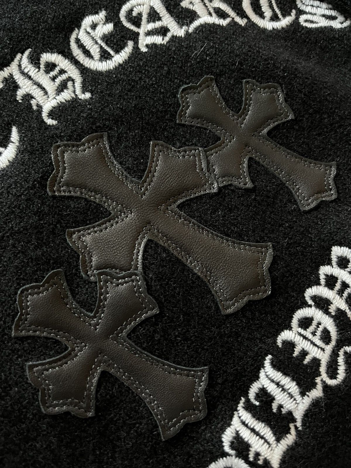 Chrome Hearts ♱ ♱ Chrome Hearts Rare Limited Edition Leather ♱ ♱ ♱ Sweater Size US L / EU 52-54 / 3 - 20 Thumbnail