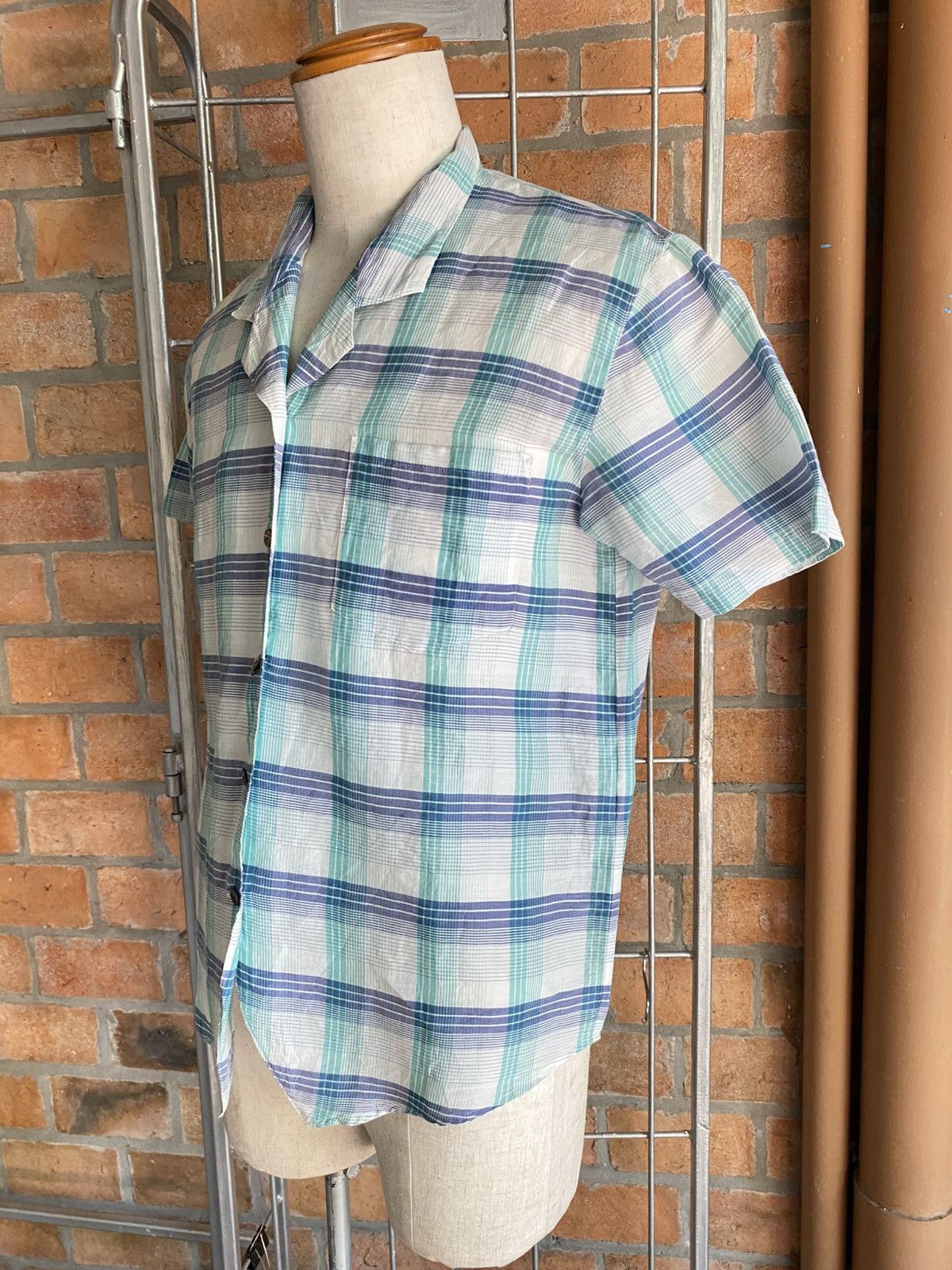 Burberry Burberry Pastel Plaid Button-Up Shirt Size ONE SIZE - 7 Thumbnail
