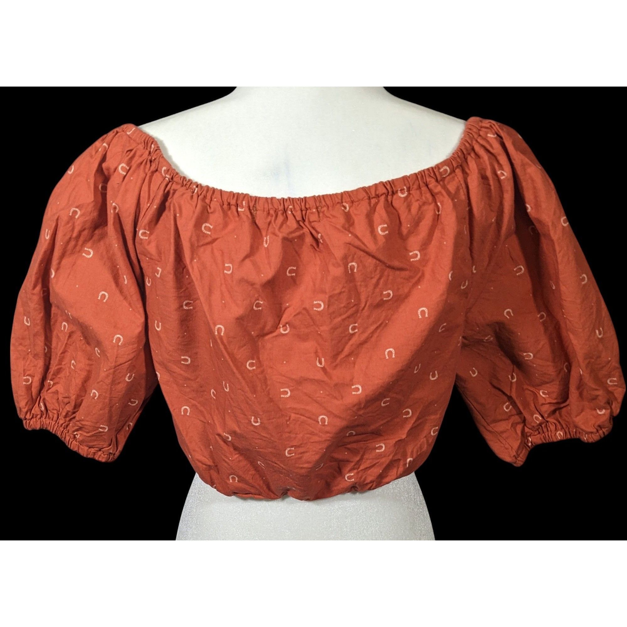 Other Giddy Up Goods Western Rust Horseshoe Crop Top Size Small Size S / US 4 / IT 40 - 2 Thumbnail