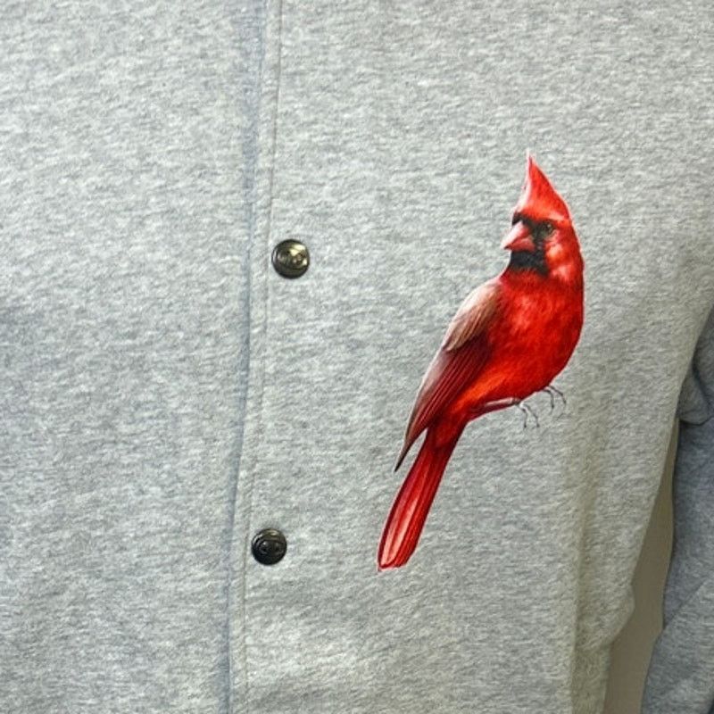 Champion New Champion Mens Small Hand Printed Cardinal Bomber Jacket Size US S / EU 44-46 / 1 - 2 Thumbnail