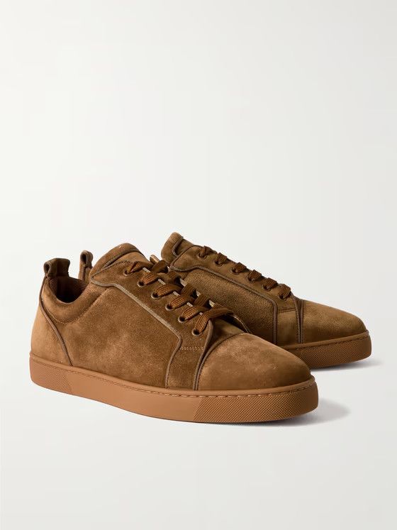 Christian Louboutin o1s1wg110924 Louis Junior Low Top Sneaker in Brown Size US 11 / EU 44 - 2 Thumbnail