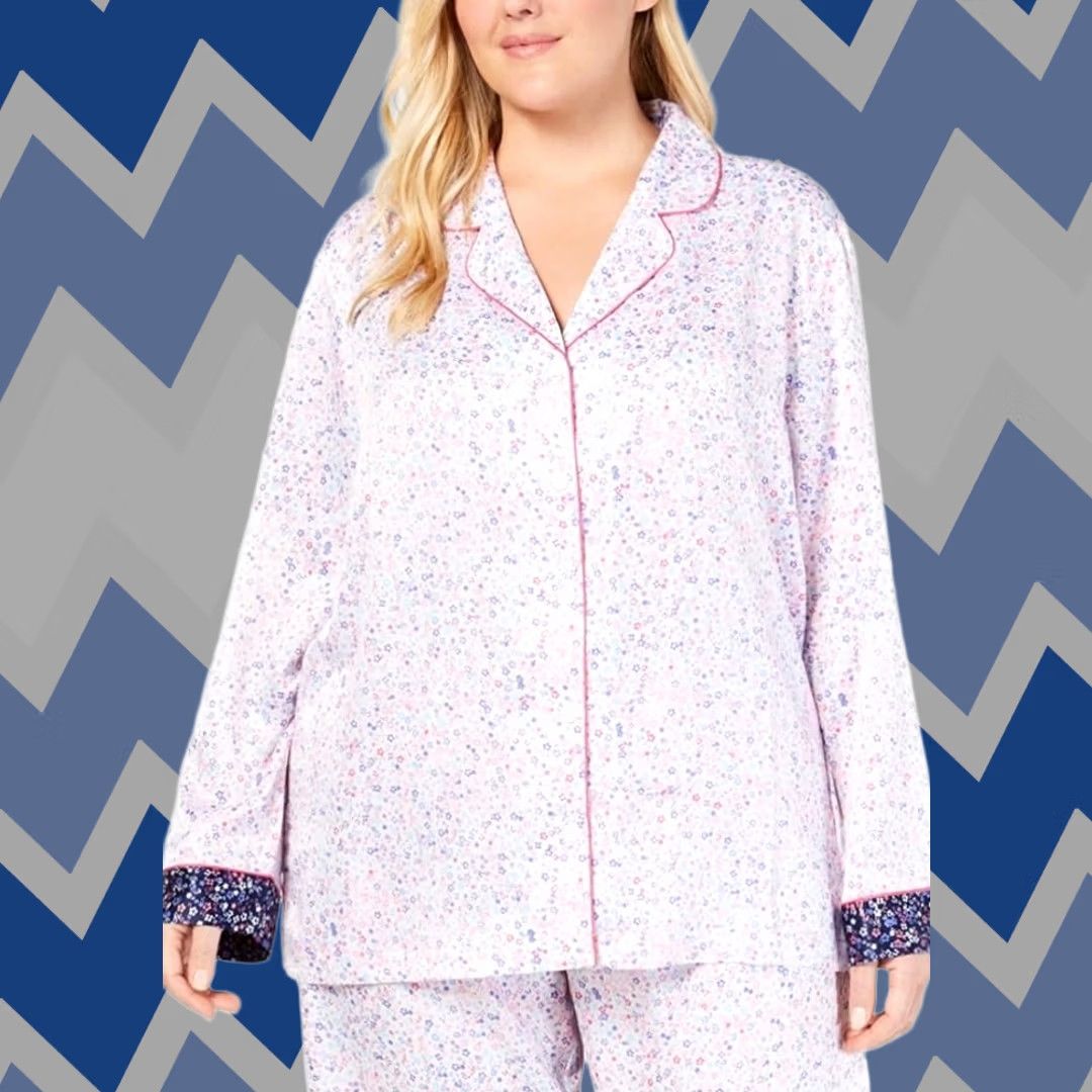 Charter Club Charter Club Pajama Top Notch Collar Satin Long Sleeve Floral Medium White Satin Pajama Top Womens Fashion Nightwear 6989 Size M / US 6-8 / IT 42-44 - 1 Thumbnail