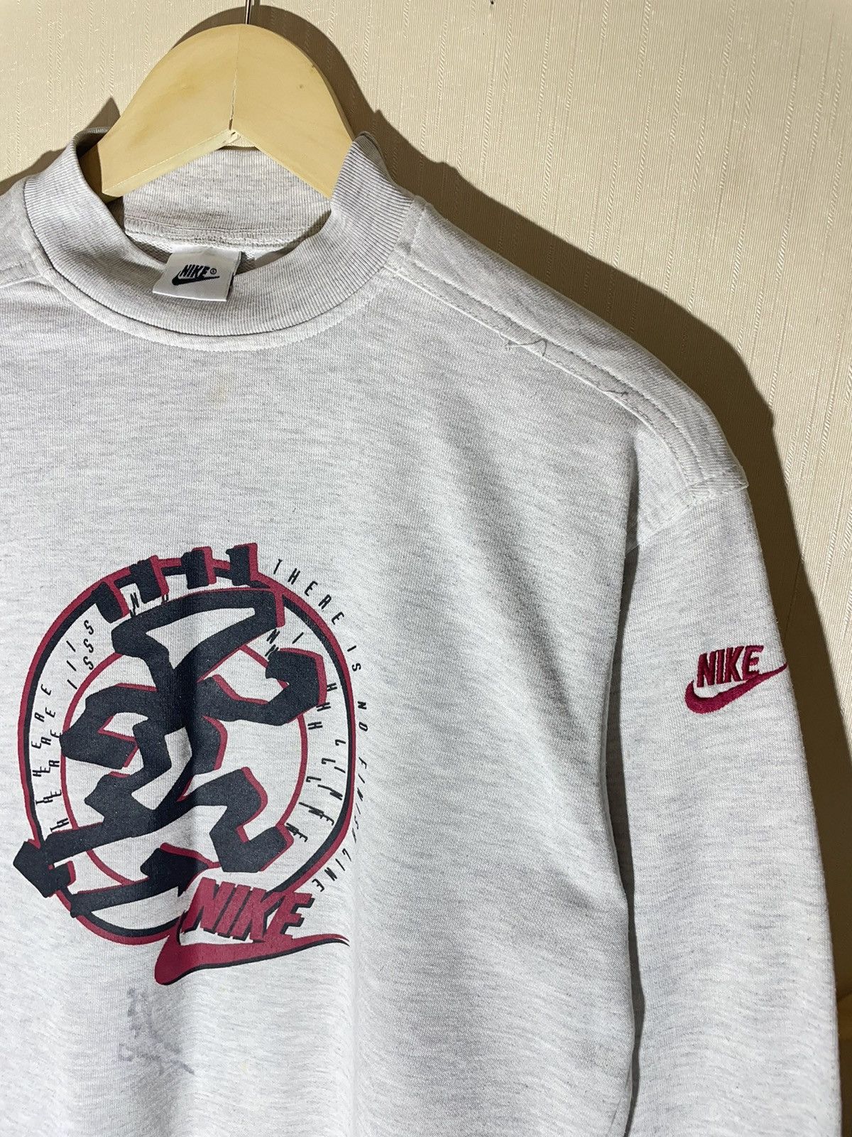 Nike × Vintage Nike vintage streetwear sweatshirt 90s Size L / US 10 / IT 46 - 2 Thumbnail