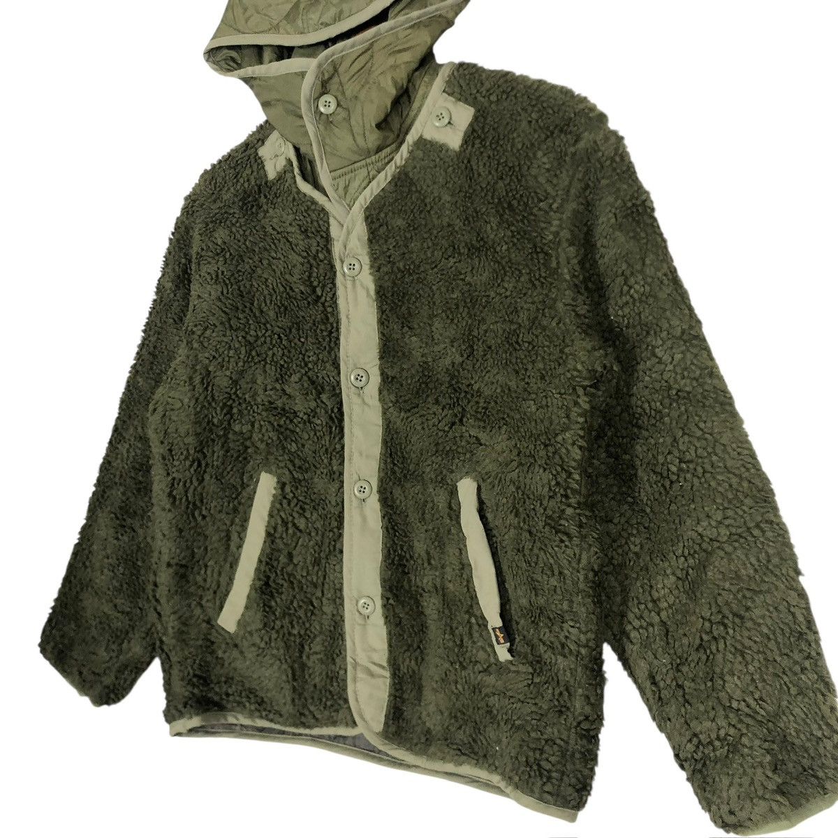 Alpha Industries Vintage Alpha Industries Fleece Sherpa Jacket For Kids Size US S / EU 44-46 / 1 - 3 Thumbnail