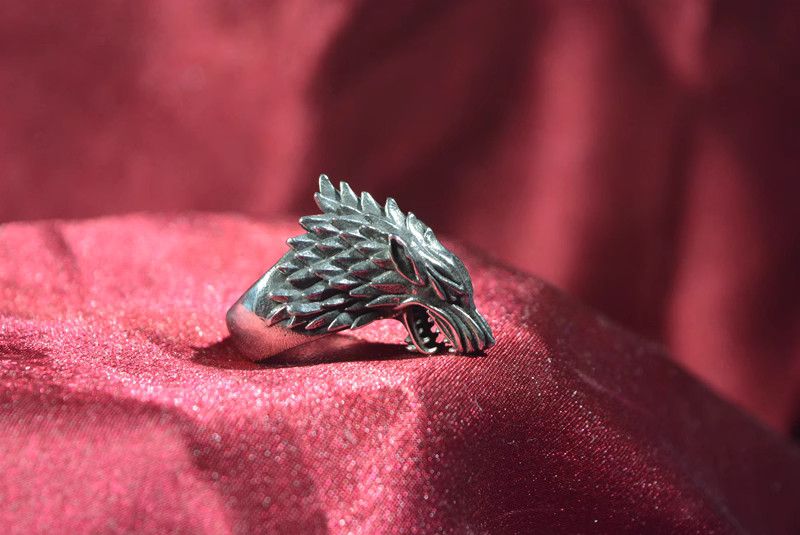 Jewelry Retro Jewelry Rings Open Size Chrome Ring (Size 7-13) Size ONE SIZE - 2 Thumbnail