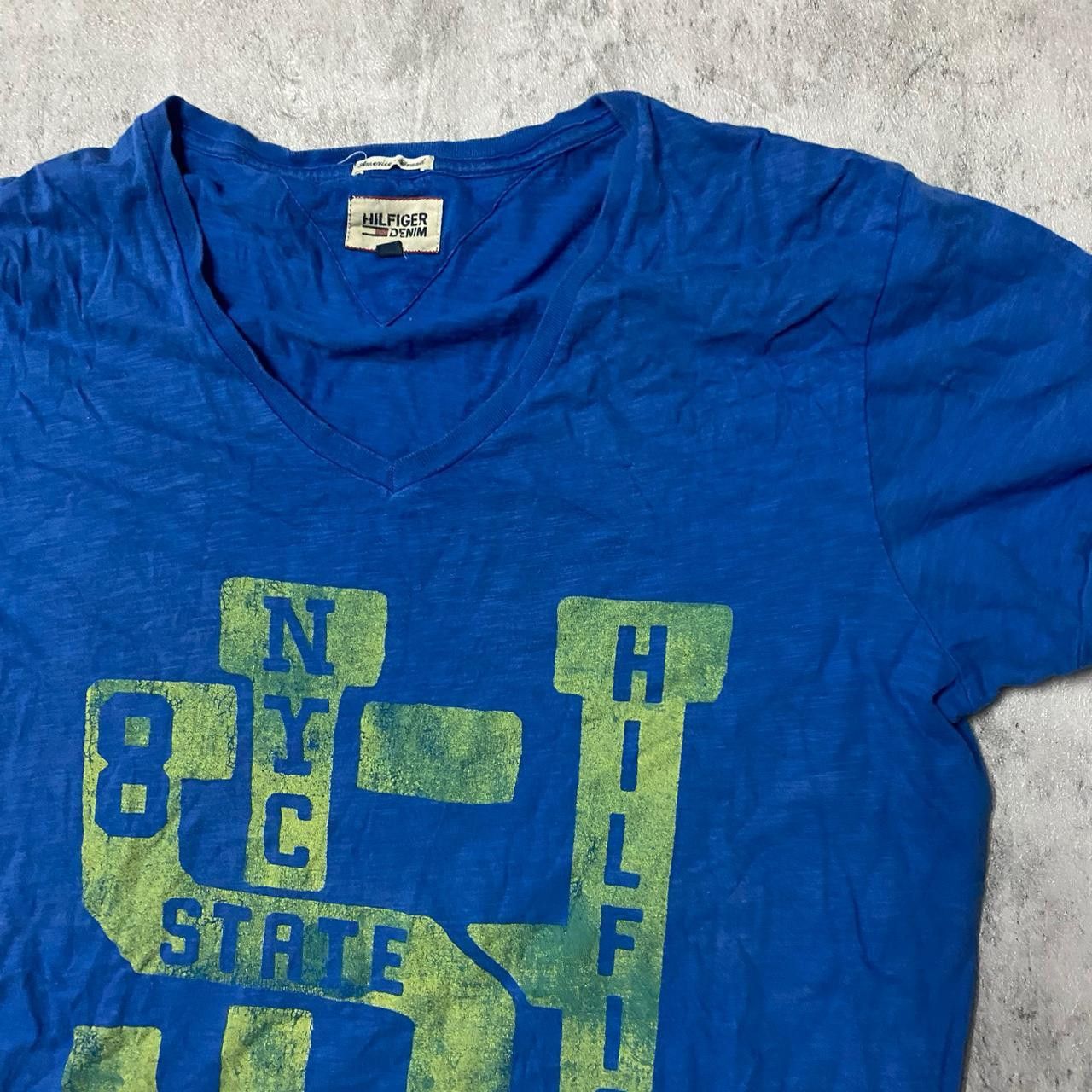 Tommy Hilfiger Tommy Hilfiger blue and green streetwear shirt Size US L / EU 52-54 / 3 - 2 Thumbnail