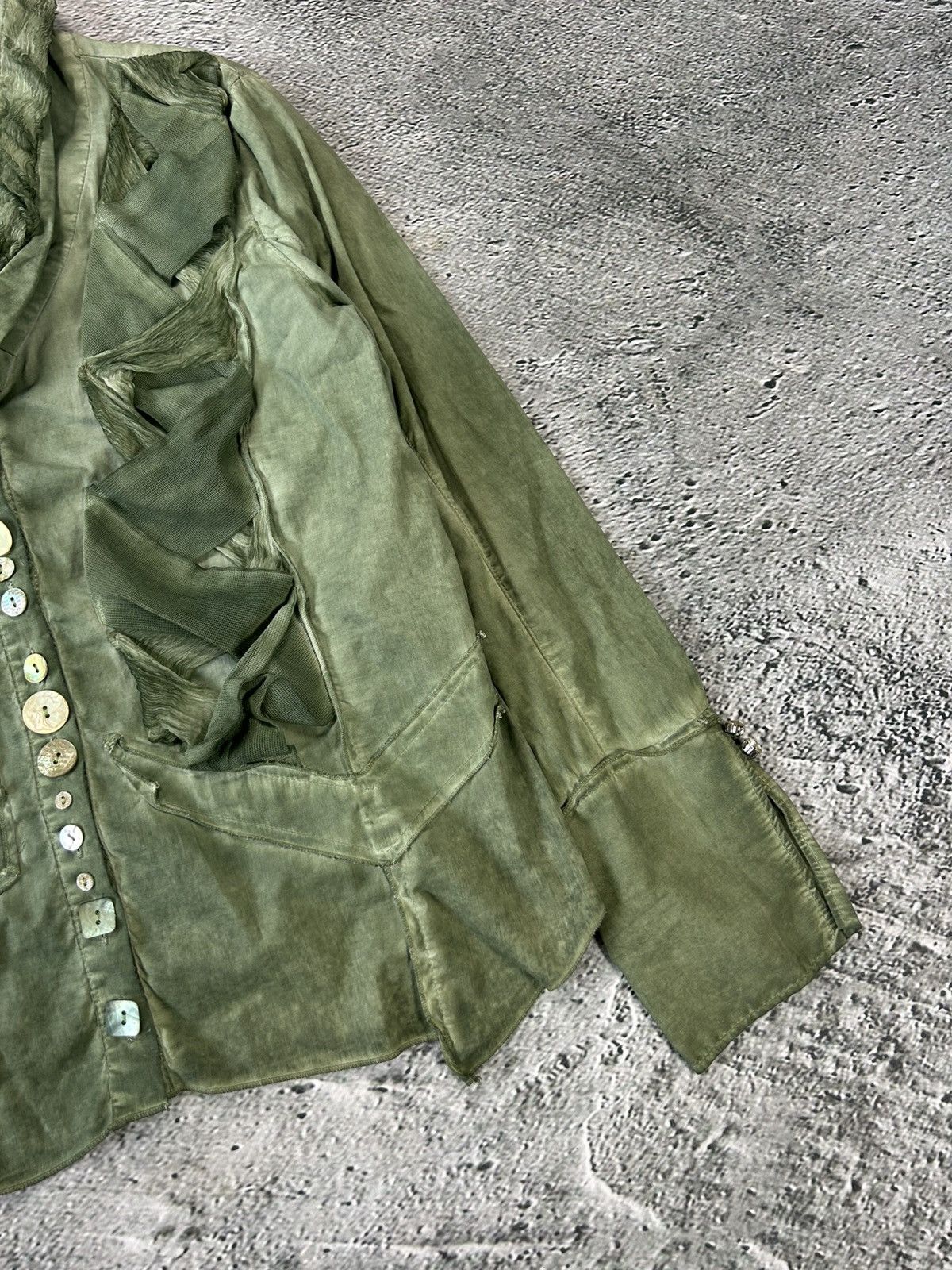Elisa Cavaletti Elisa Cavaletti vintage Blouse shirt avant garde green Size M / US 6-8 / IT 42-44 - 4 Thumbnail